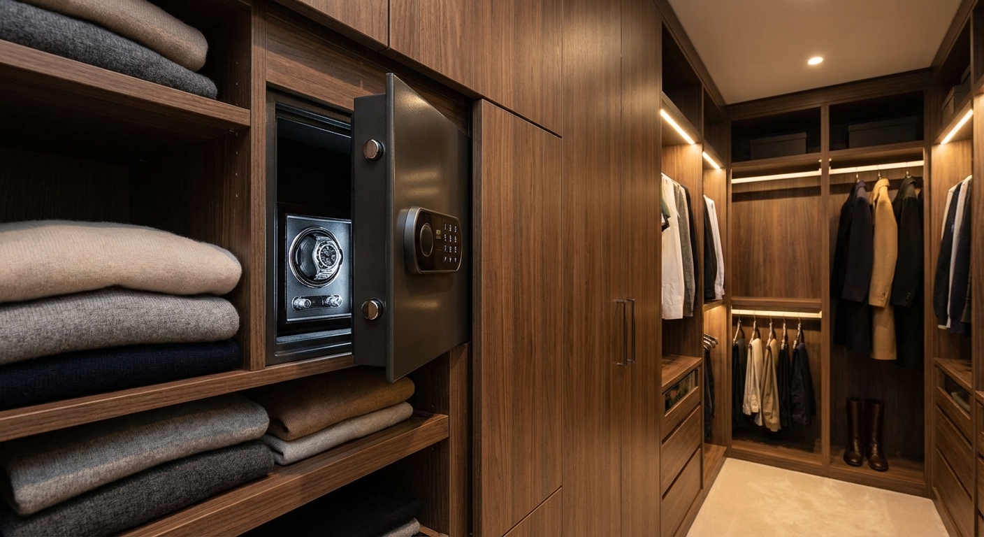 Compact Watch Safe in Luxurious Master Closet