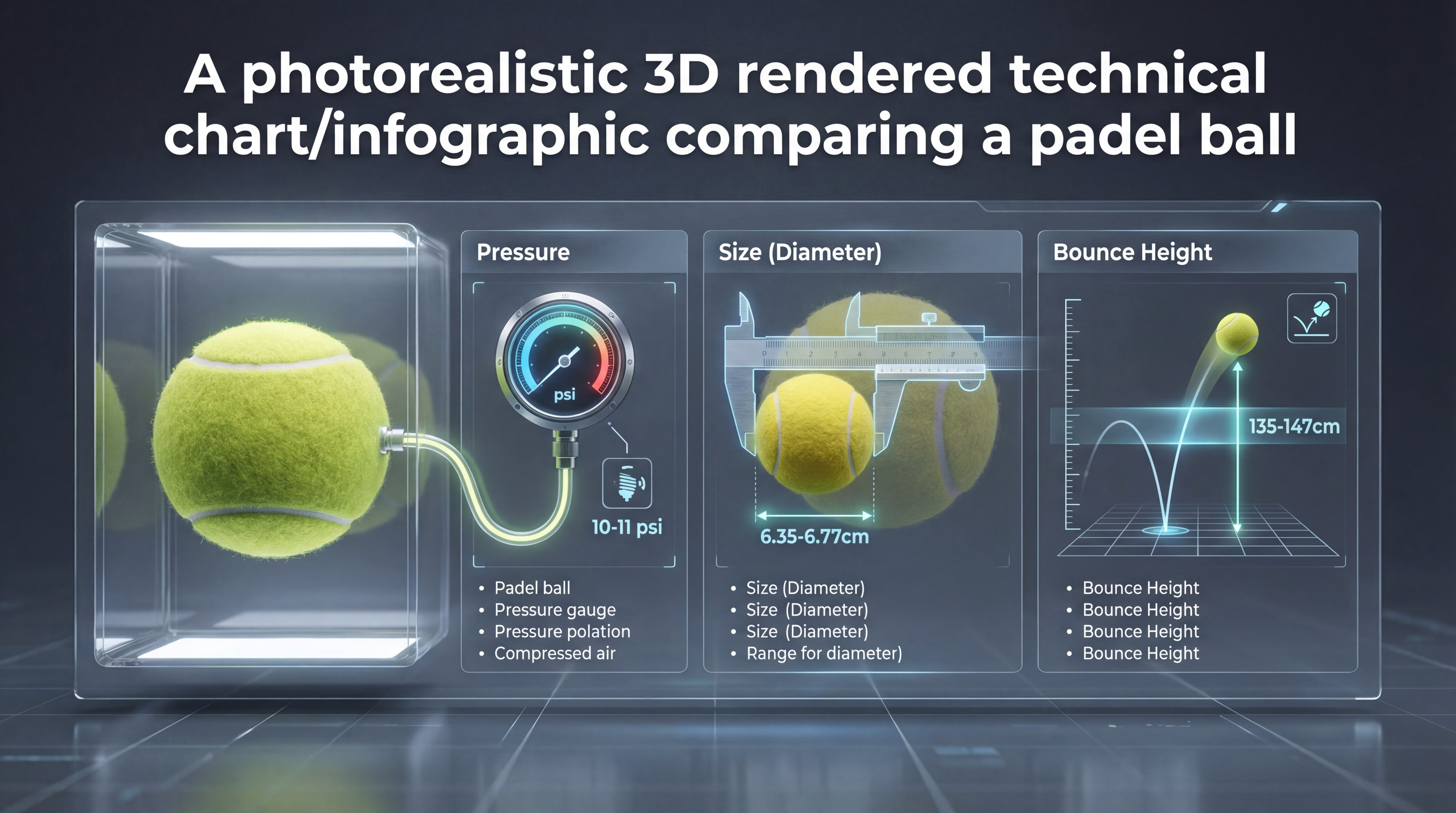 padel tennis ball comparison chart