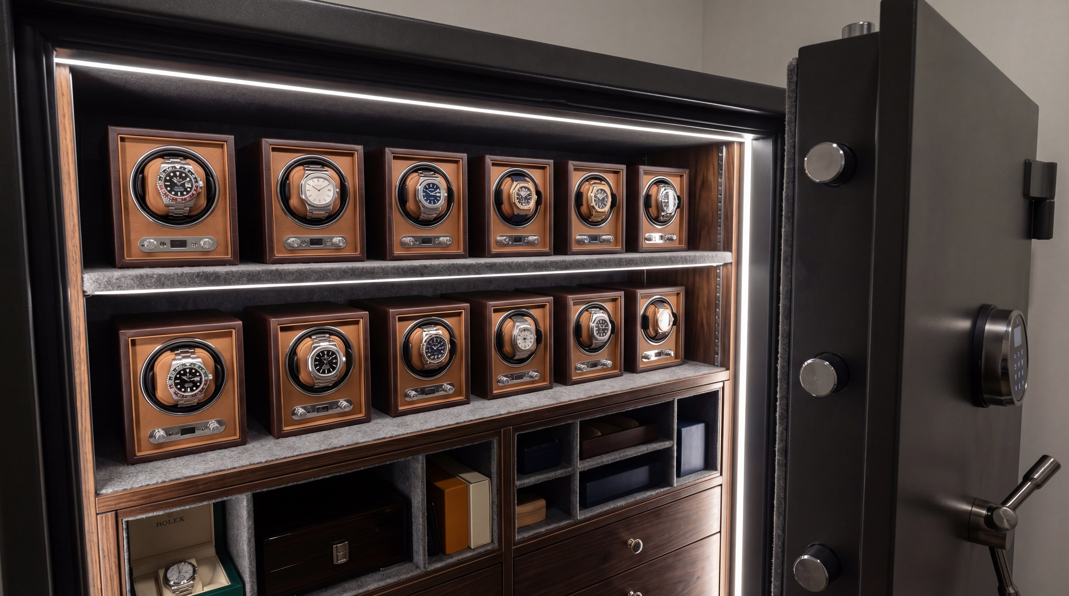 luxury watch safe interior