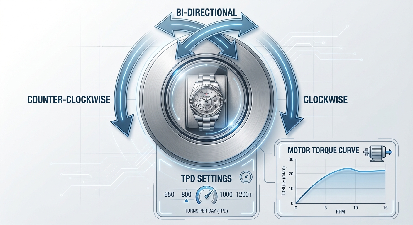 watch winder technical diagram