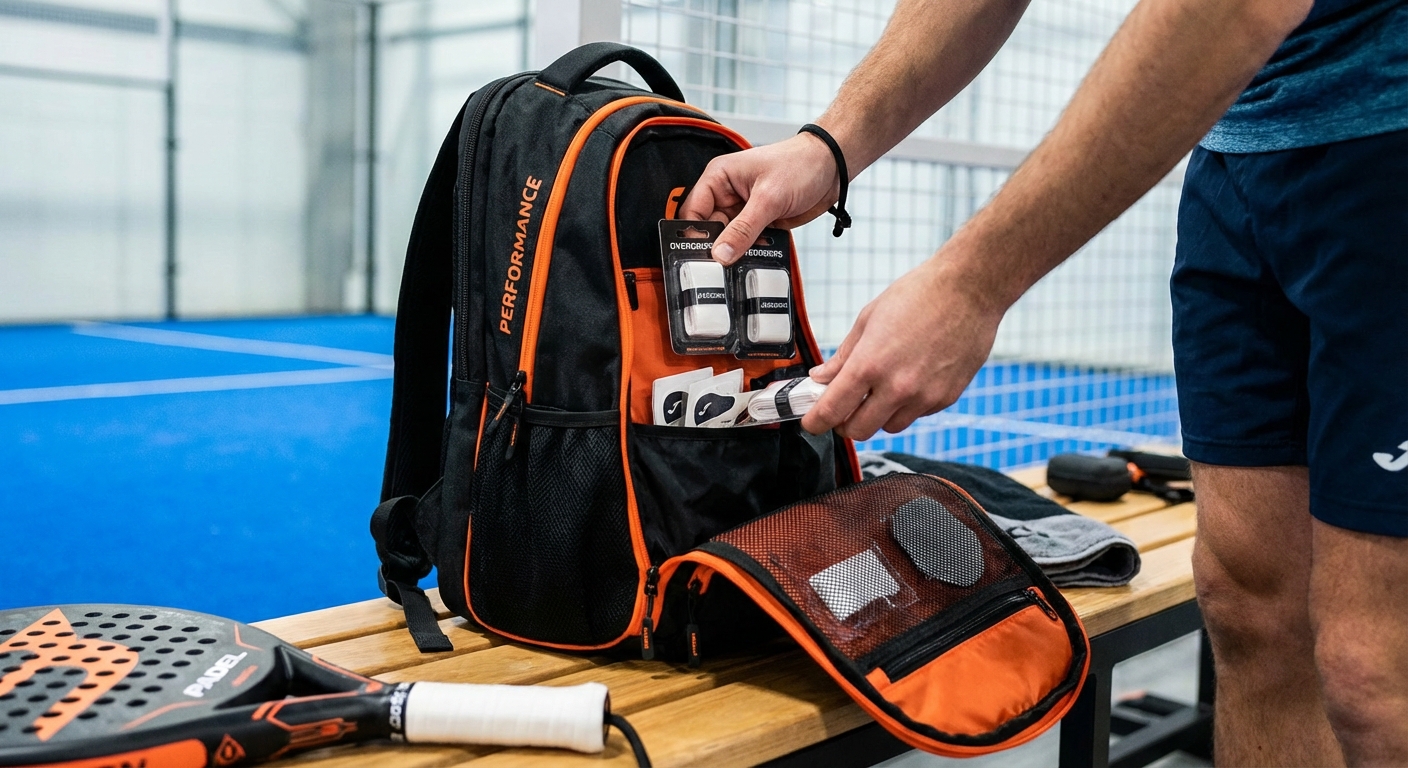 padel gear bag organization