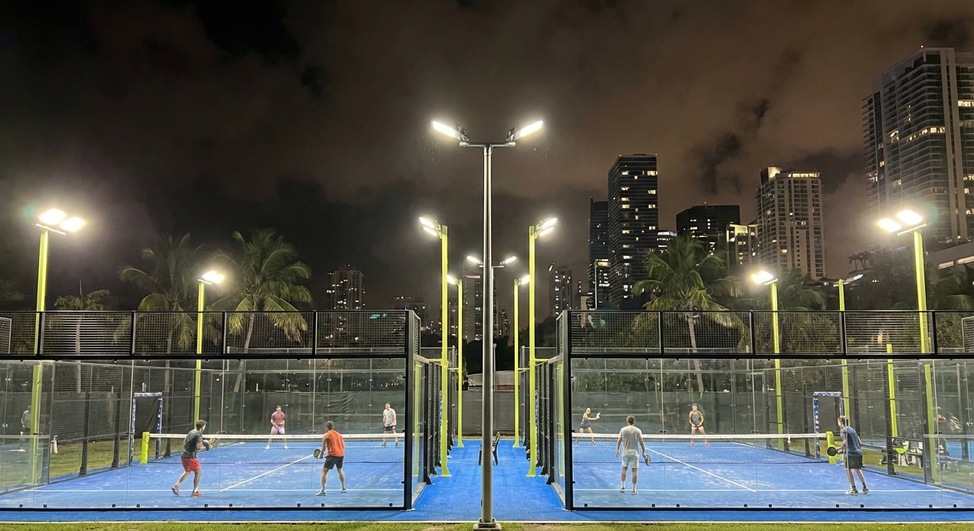 miami padel night match