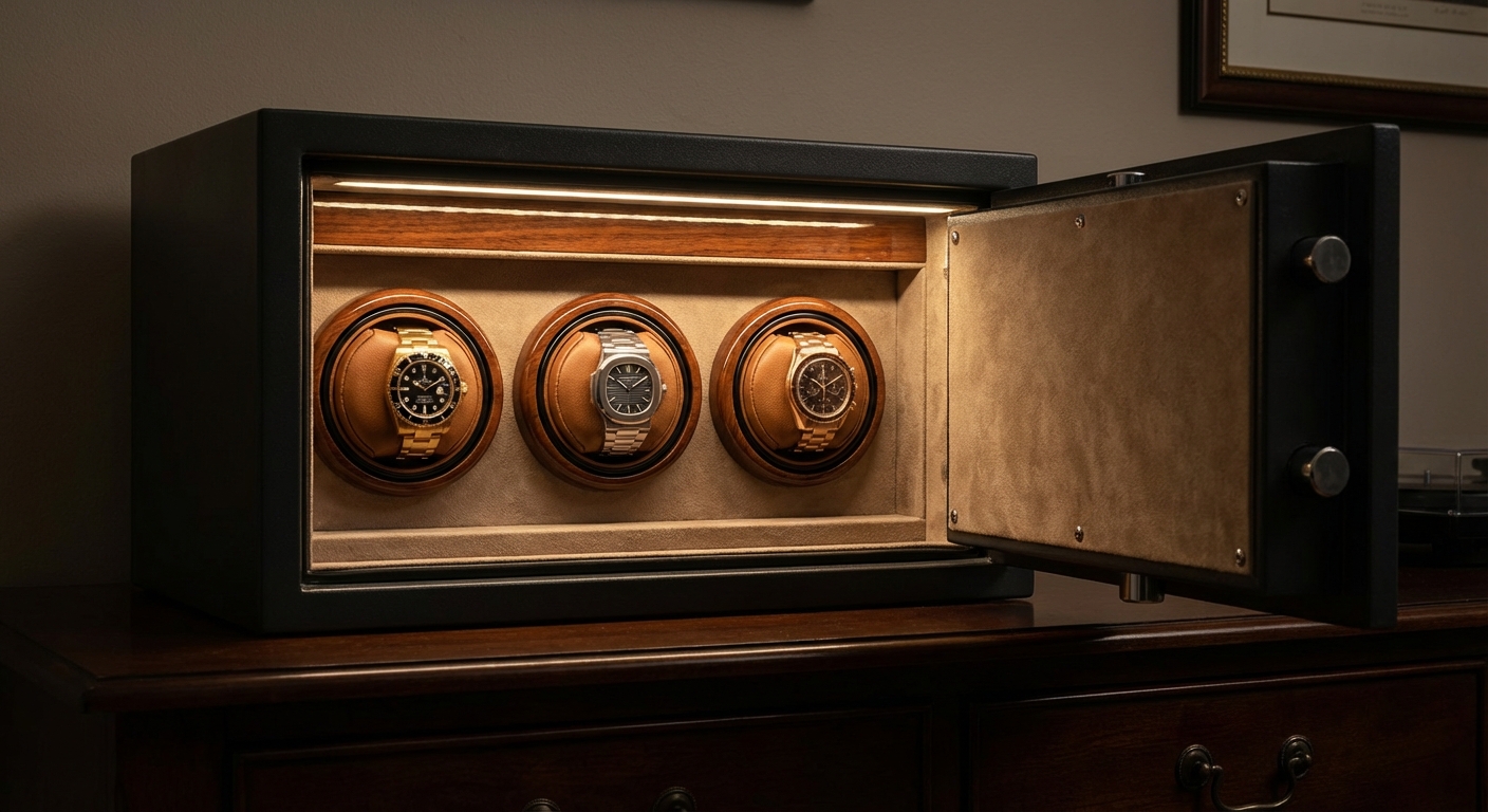 luxury watch safe winders