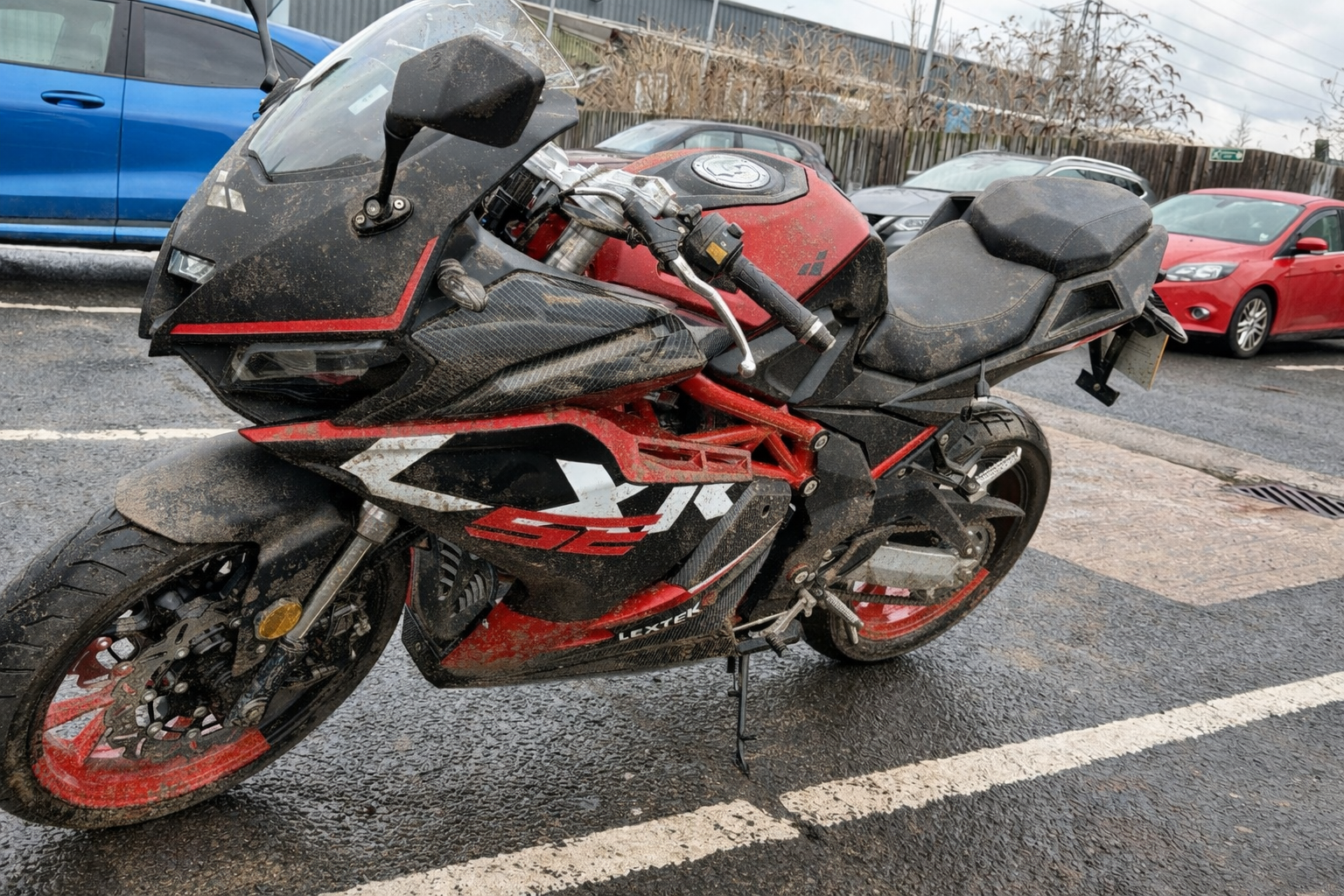 Before - Dirty Red Bike