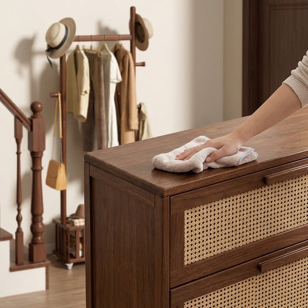 wooden cabinet cleaning