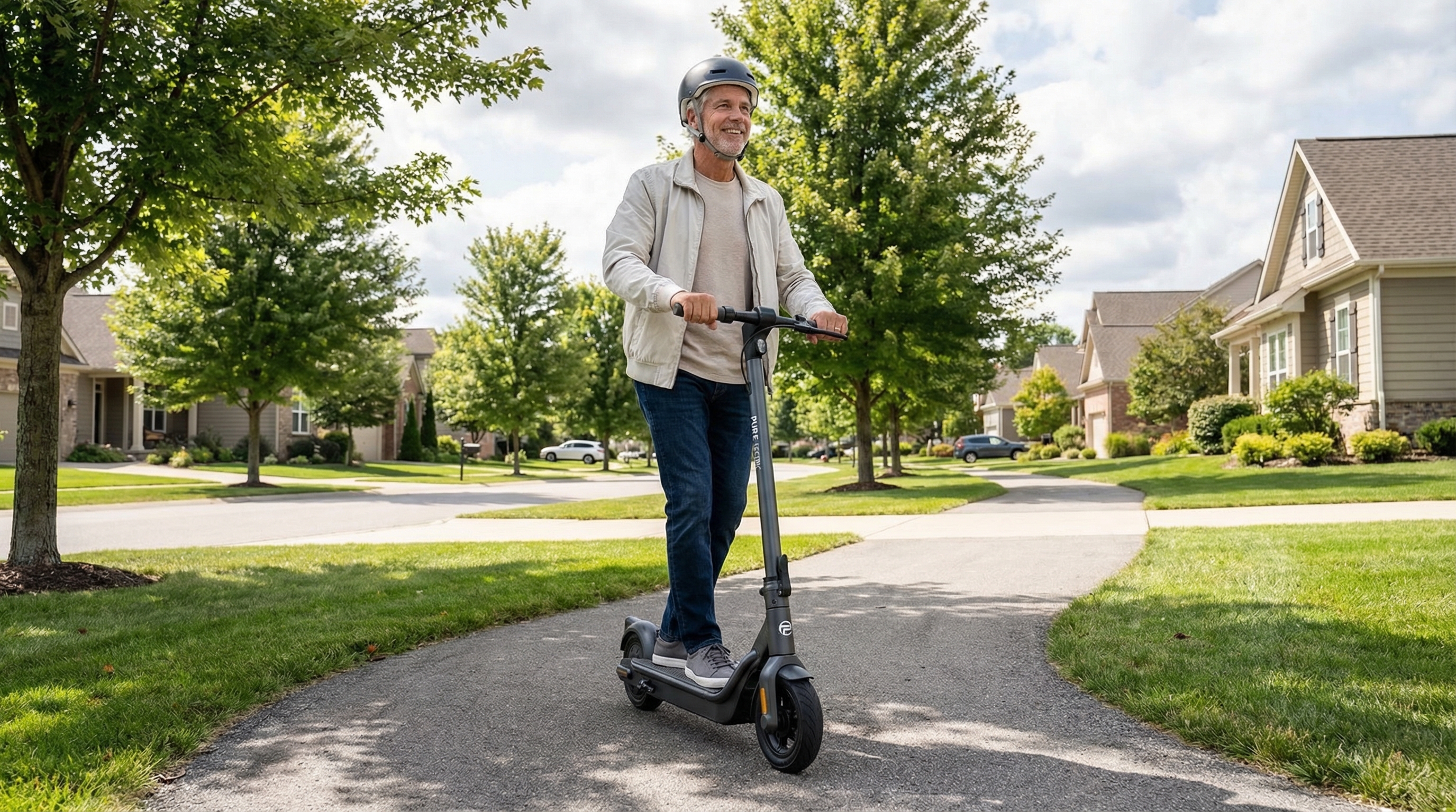 senior electric scooter suburban