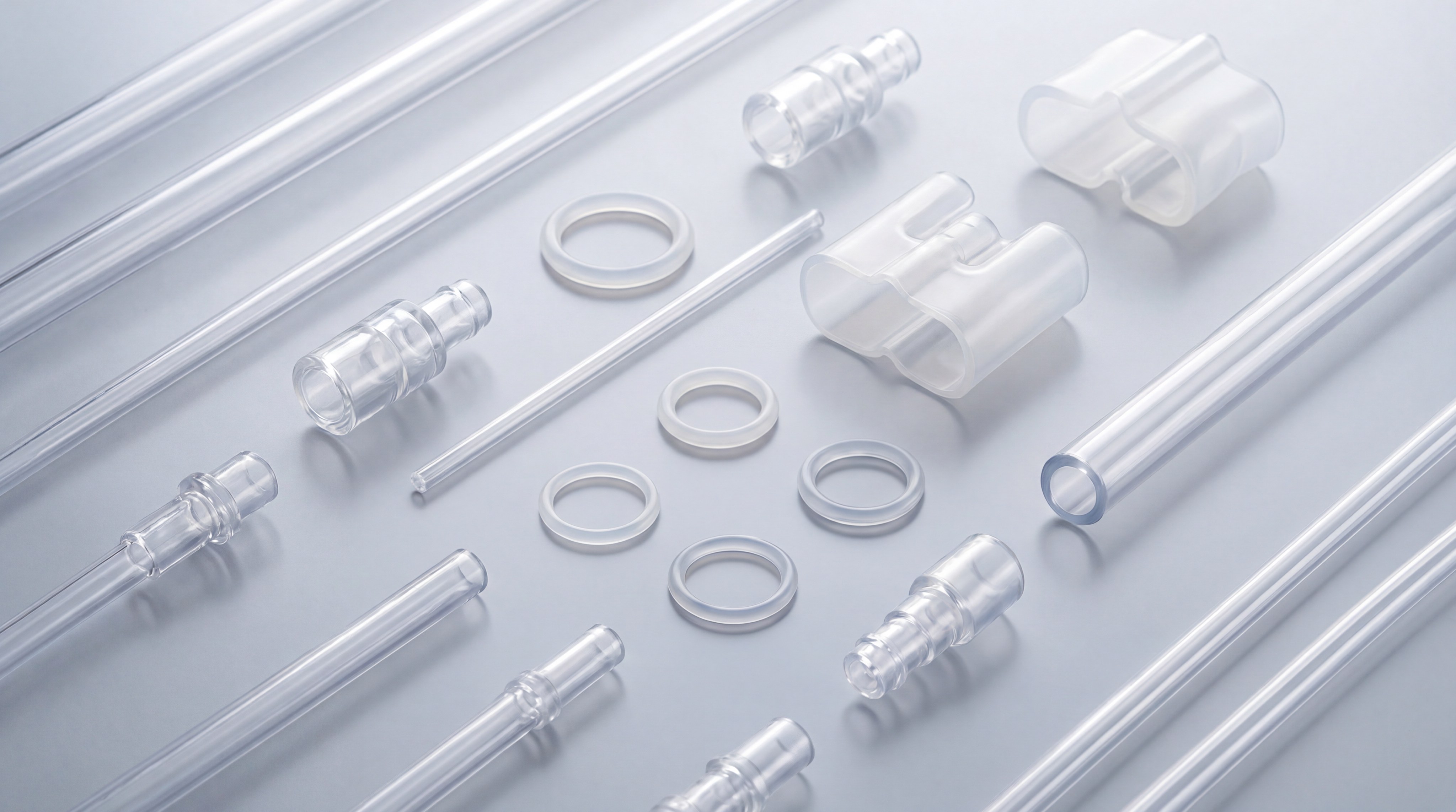 Medical silicone components