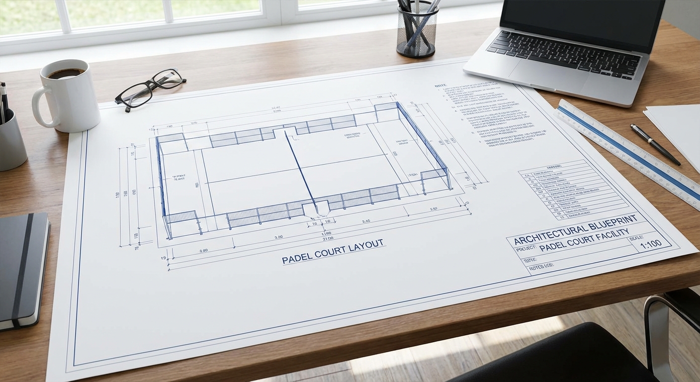 Architectural Blueprint of Padel Facility
