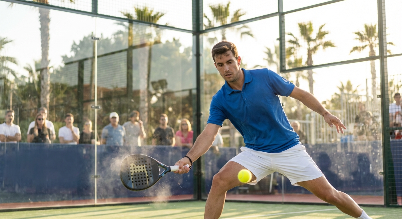 padel tennis underarm serve action