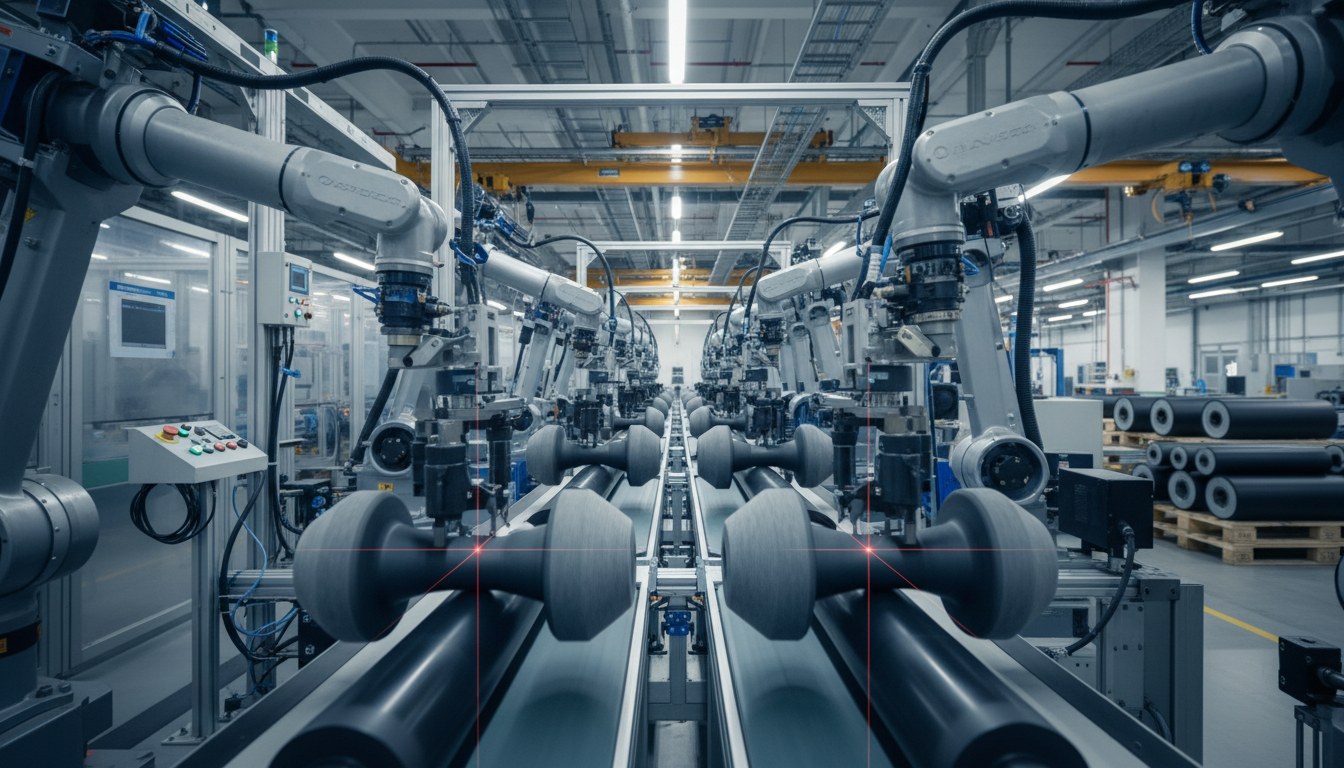 felt dumbbell manufacturing line