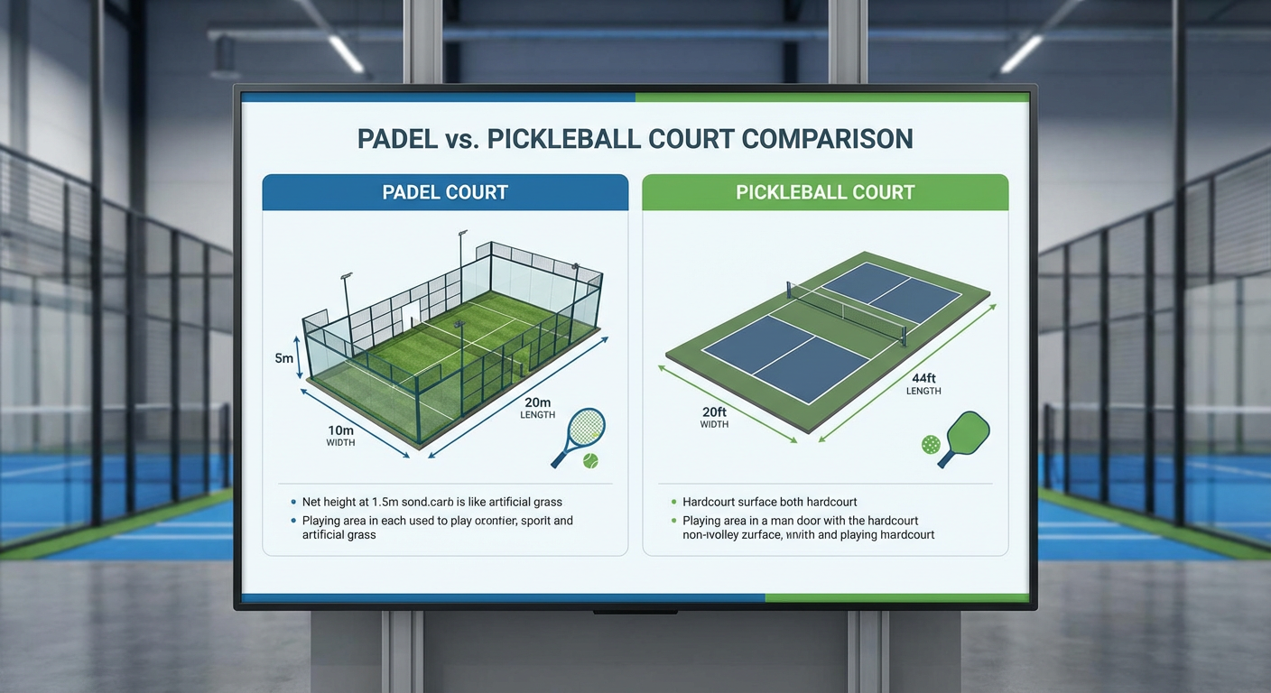 Padel vs Pickleball comparison
