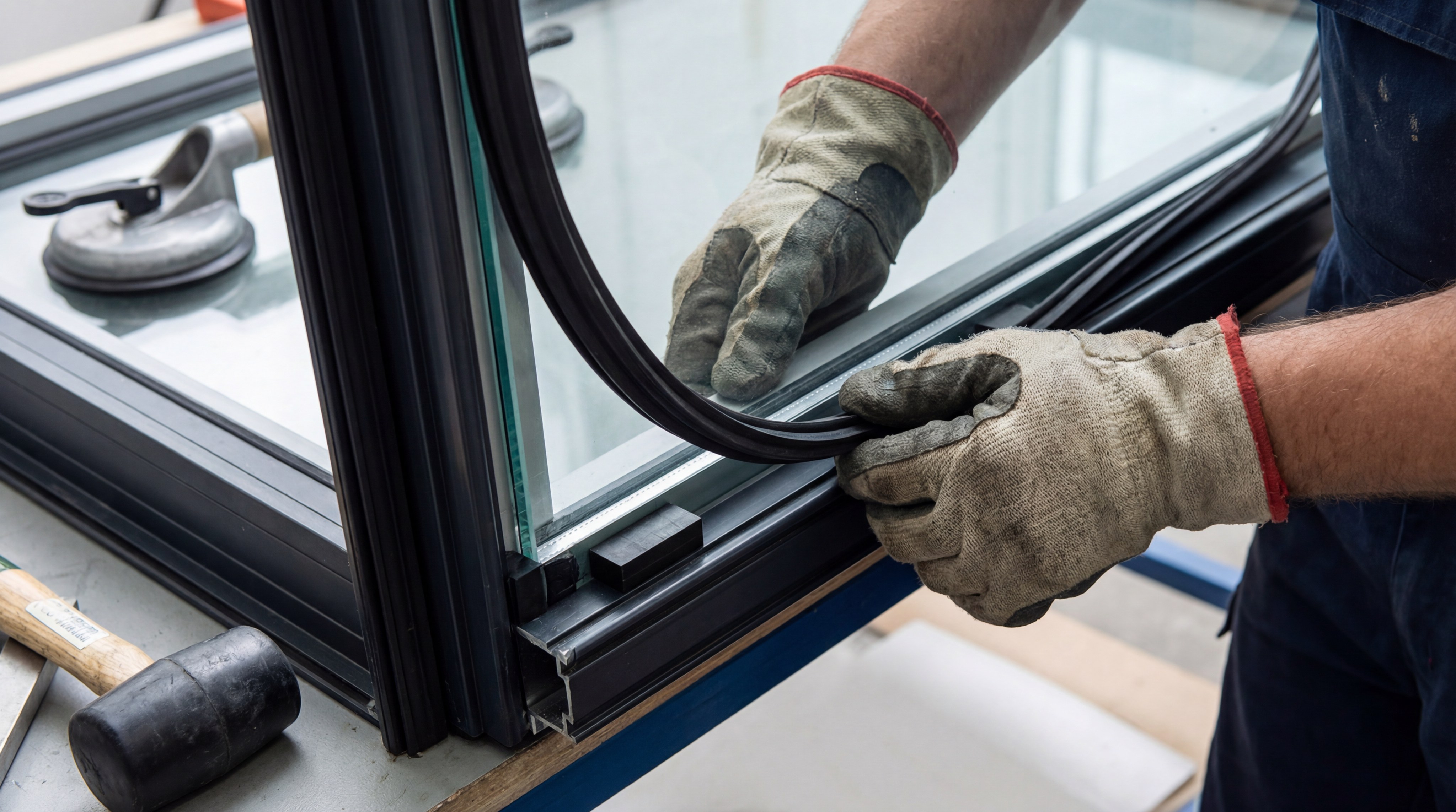 Professional installation showing proper edge protection