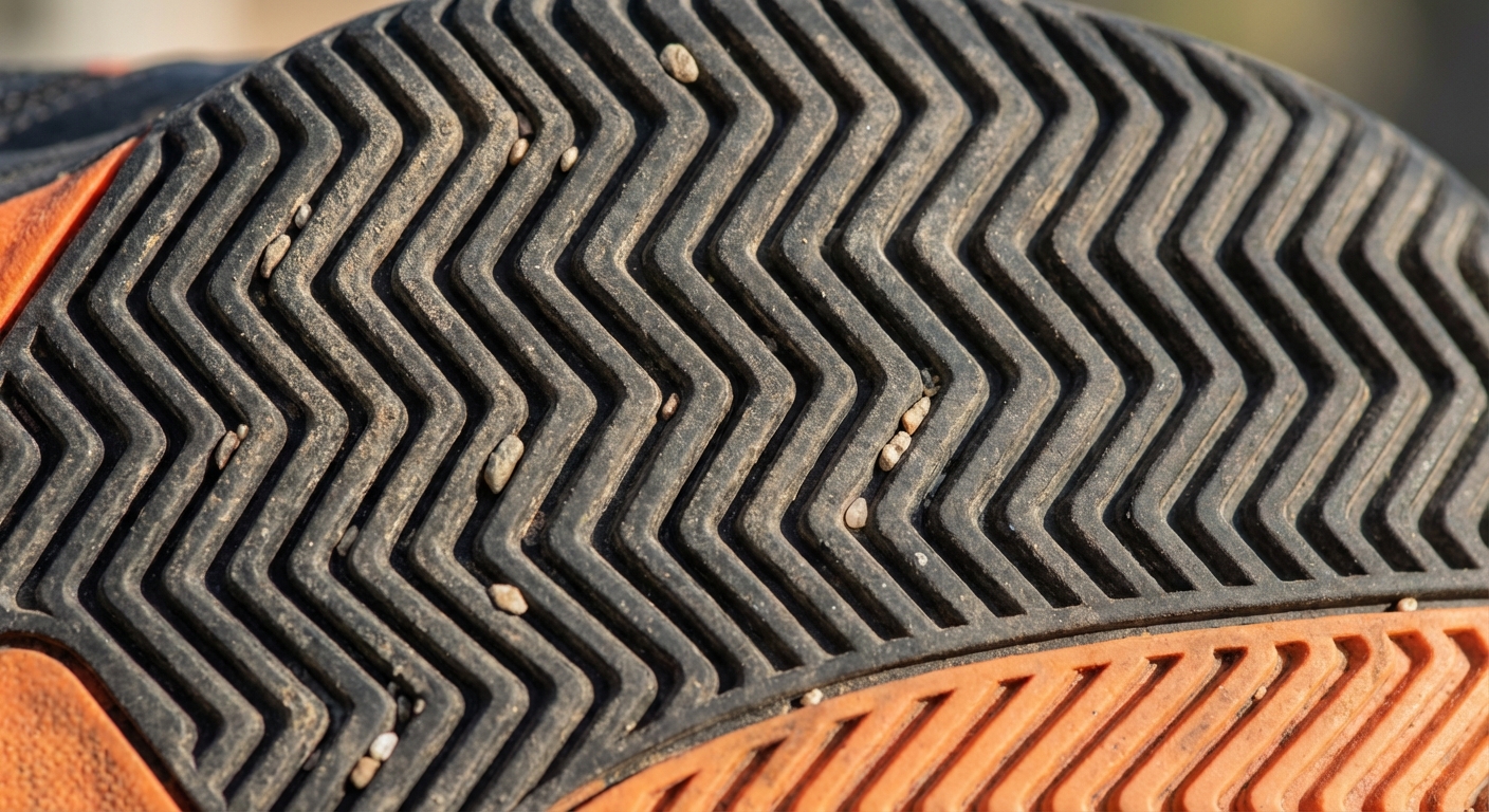 padel shoe sole macro