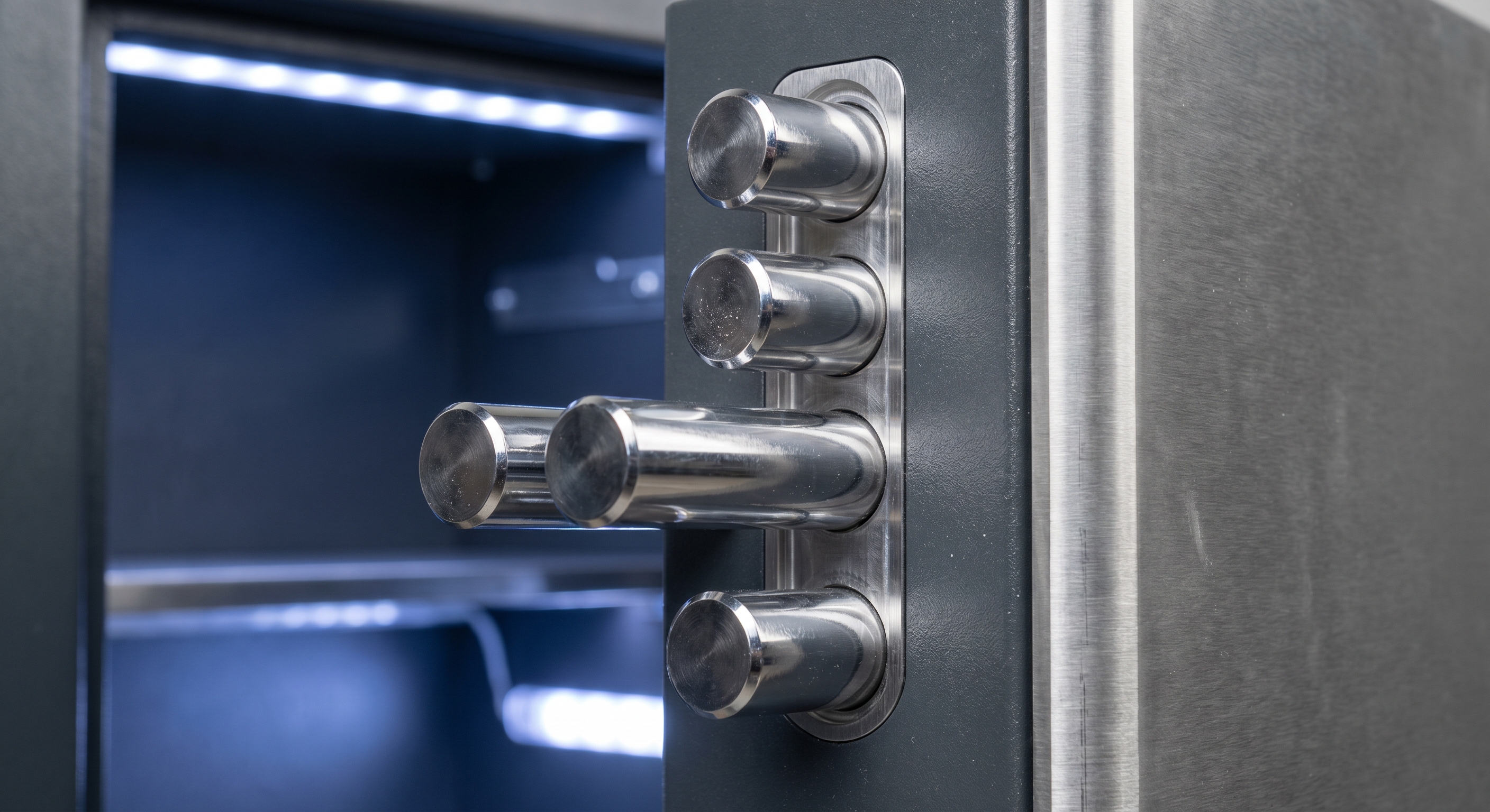 High-Security Watch Winder Wall Safe Close-Up