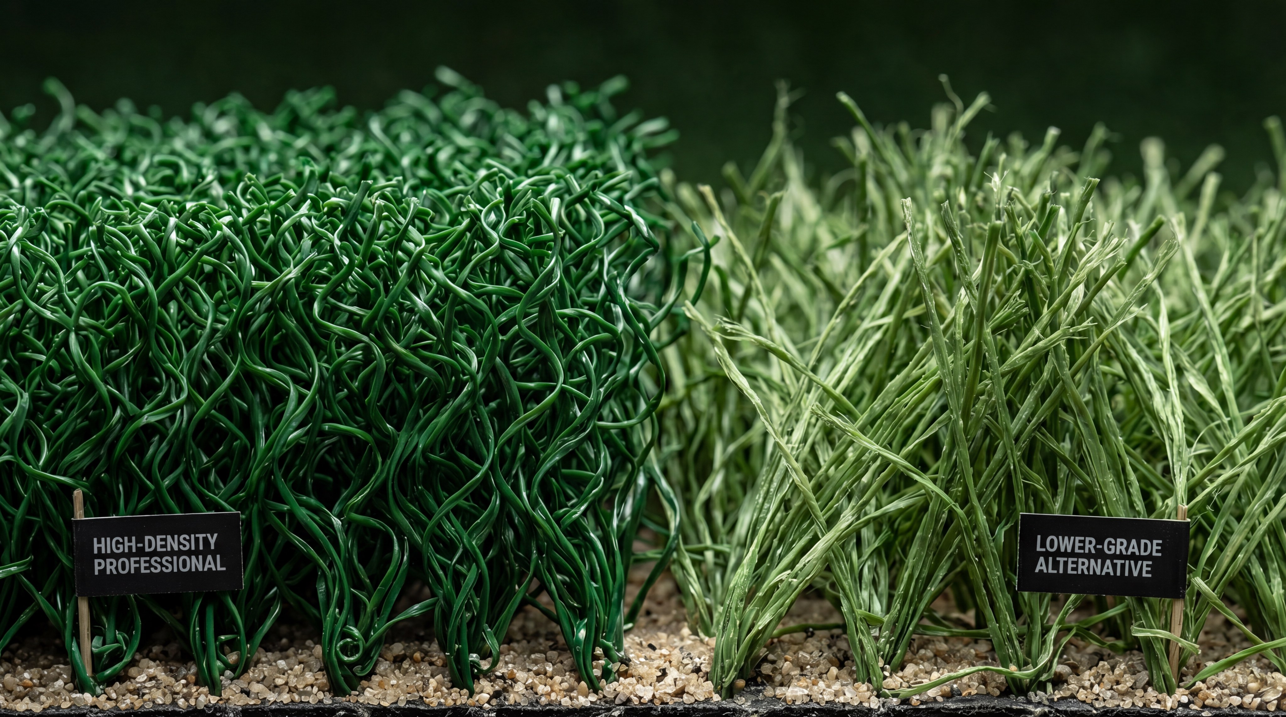 padel turf fiber comparison macro