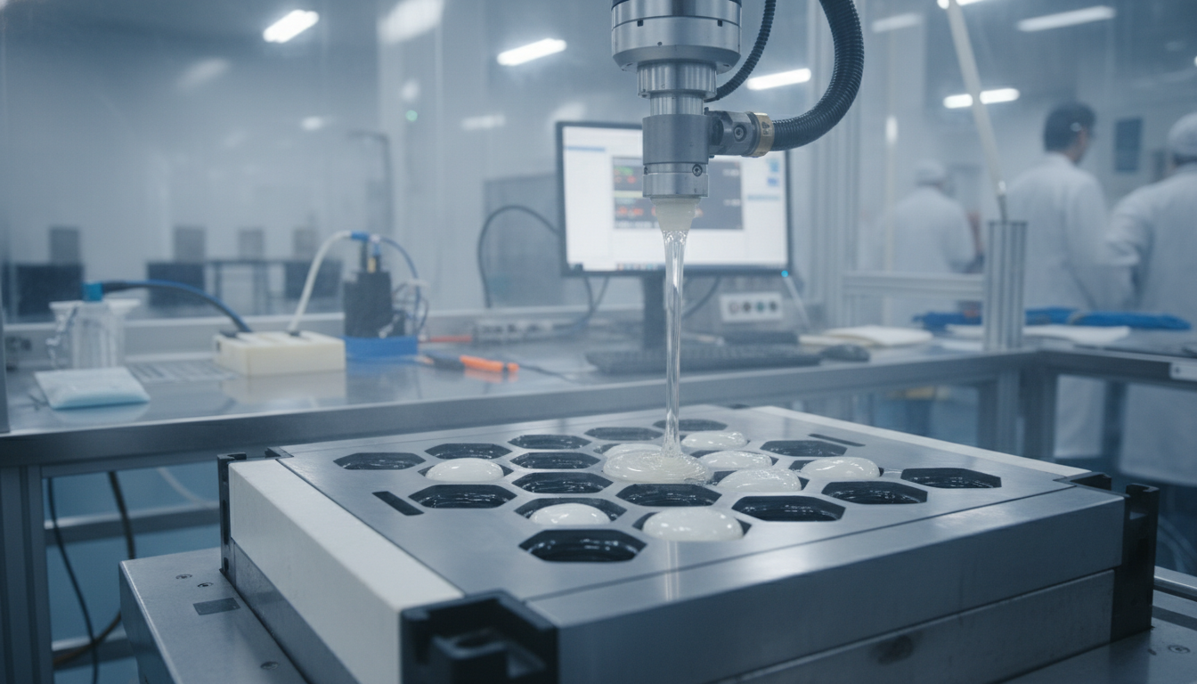 Industrial silicone curing