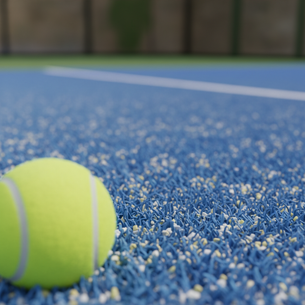 macro shot of padel turf