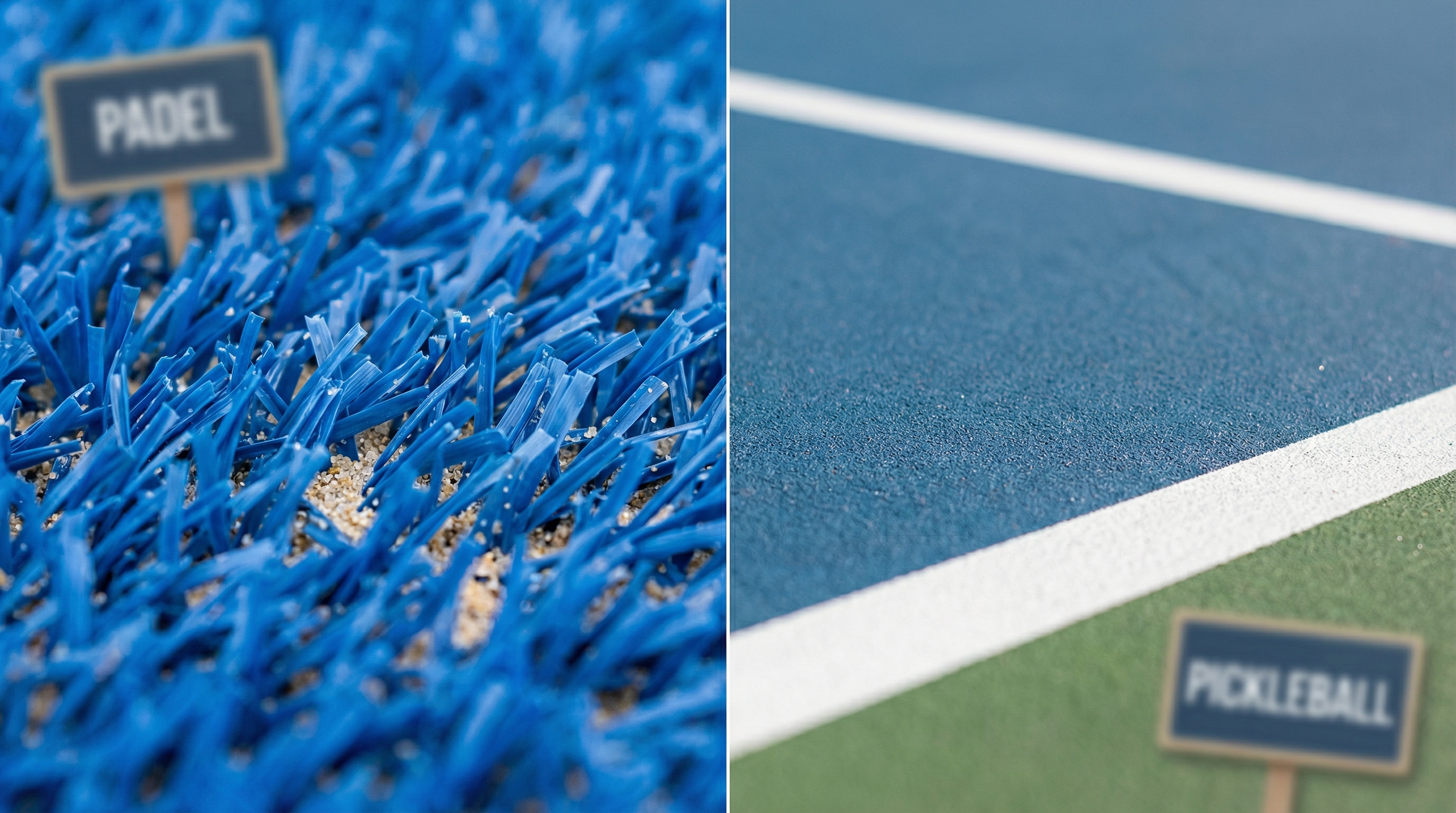 padel vs pickleball court surfaces