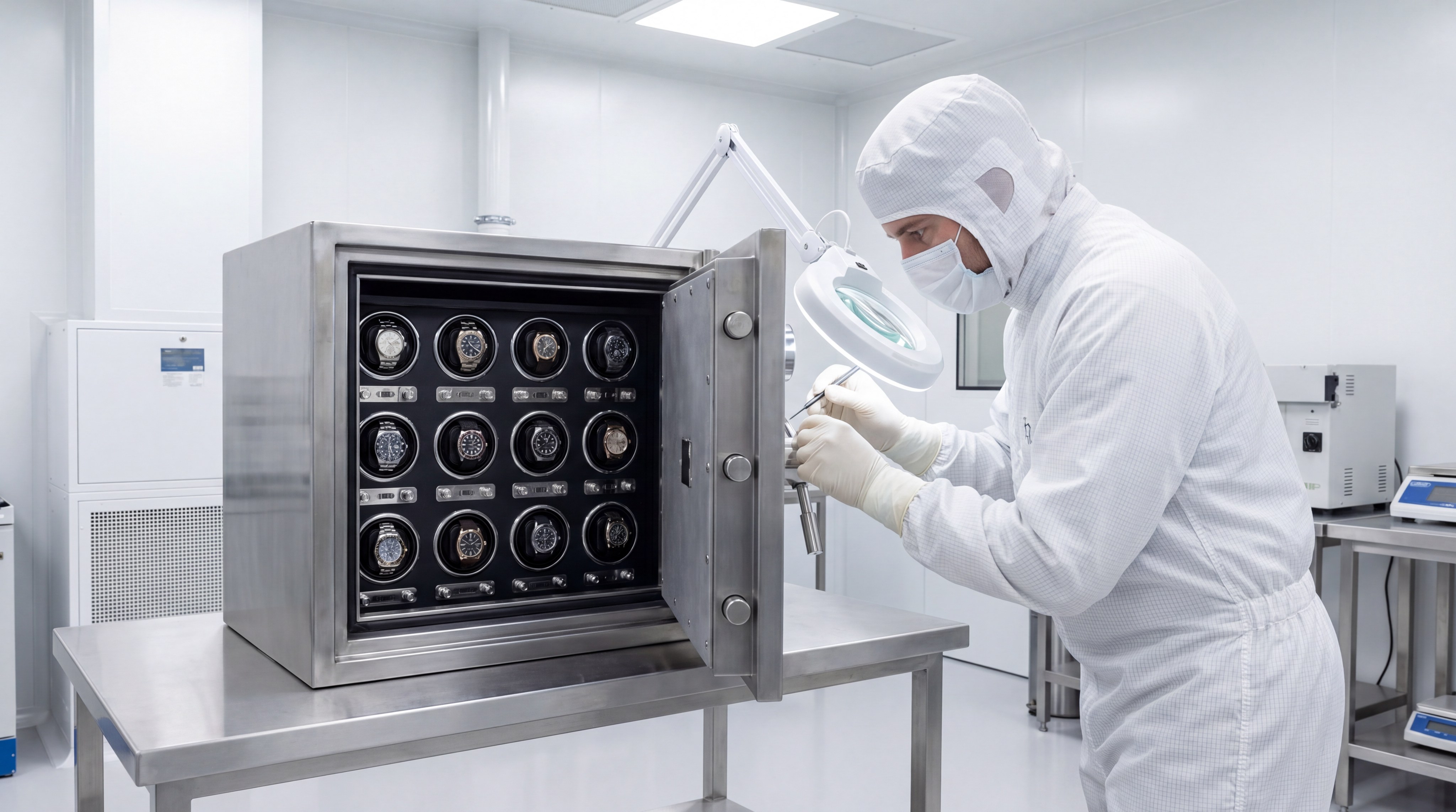 quality control watch winder safe inspection