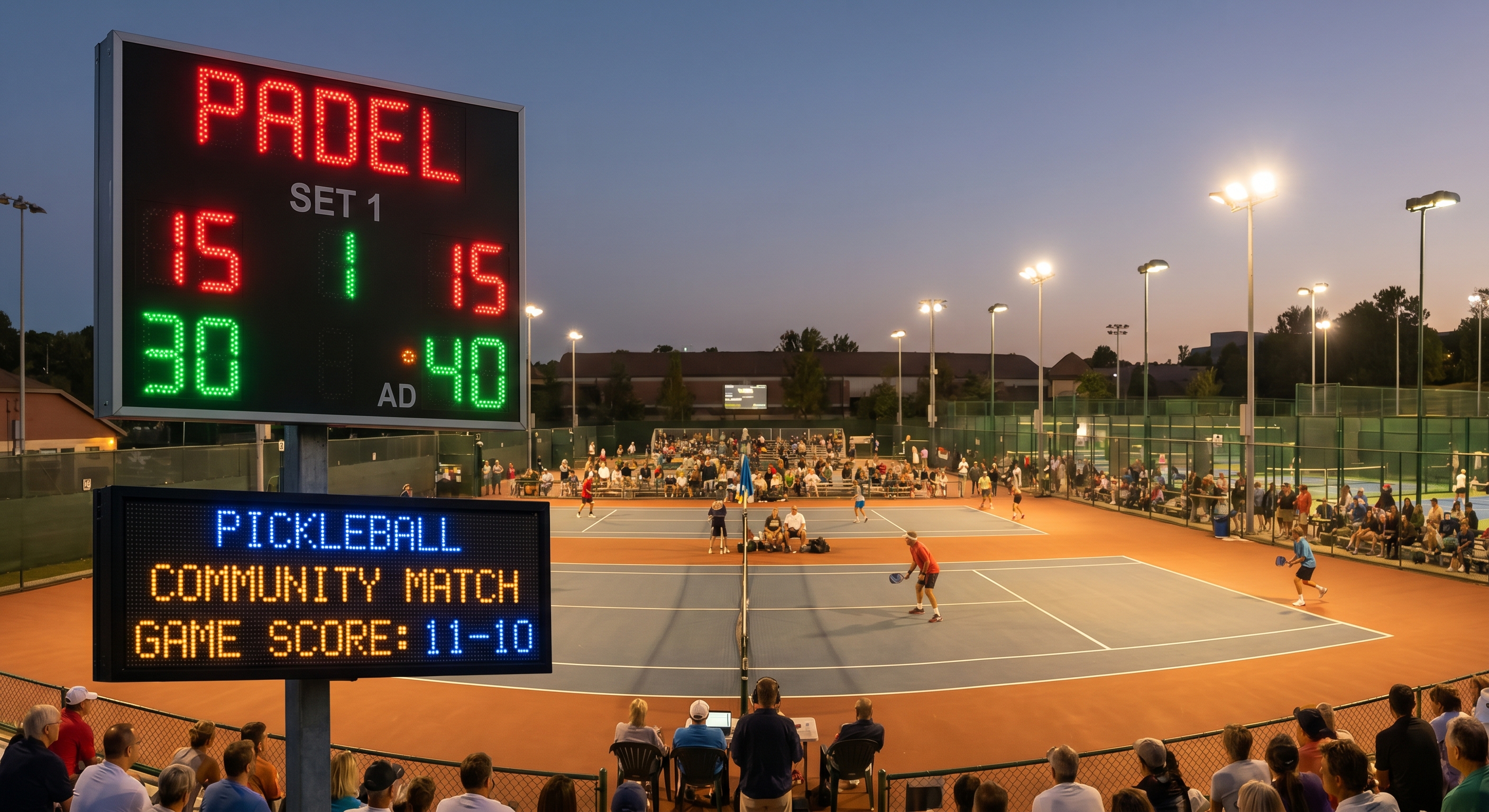 Padel and Pickleball Scoreboards