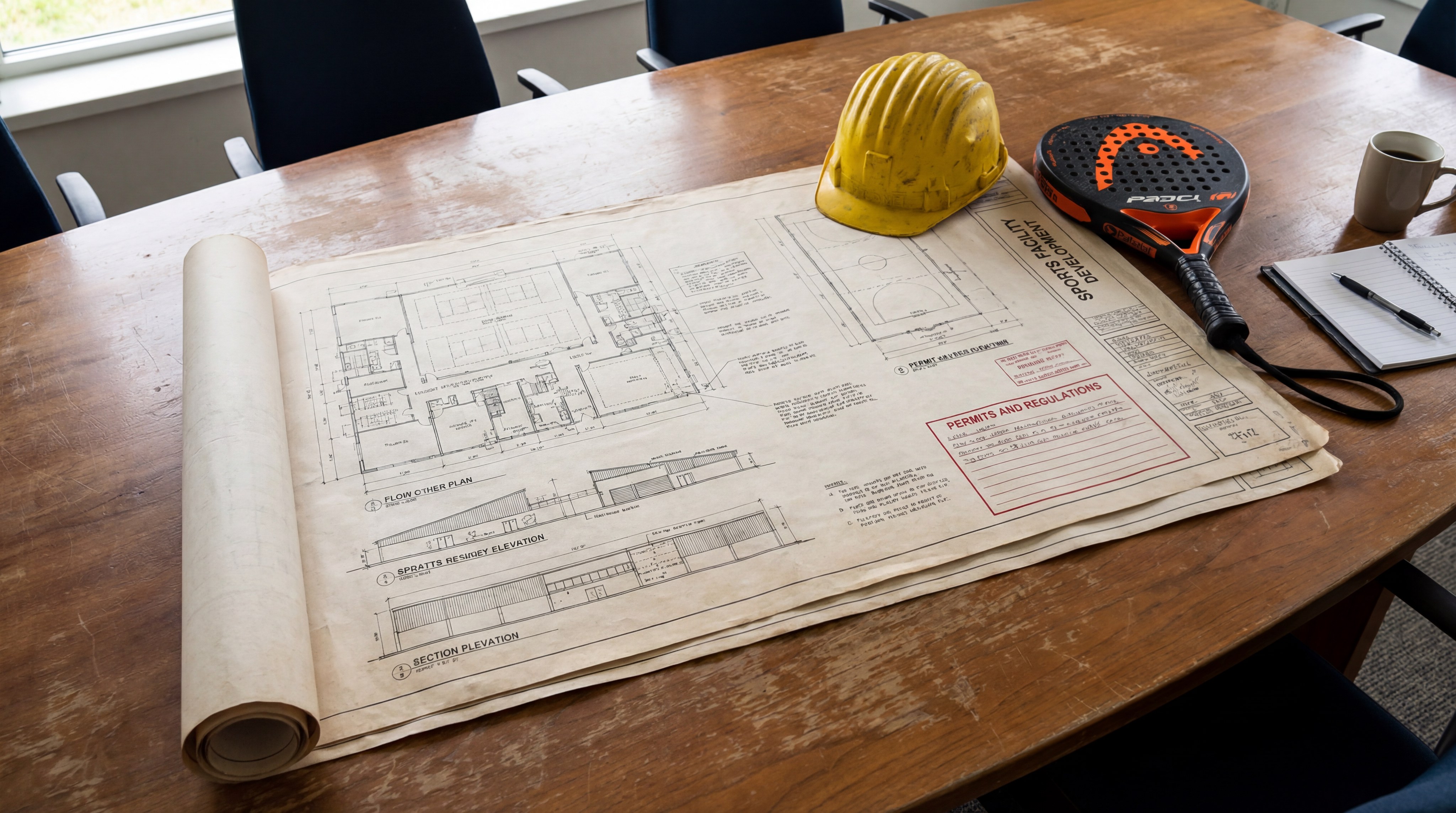 Sports Facility Blueprint Permits