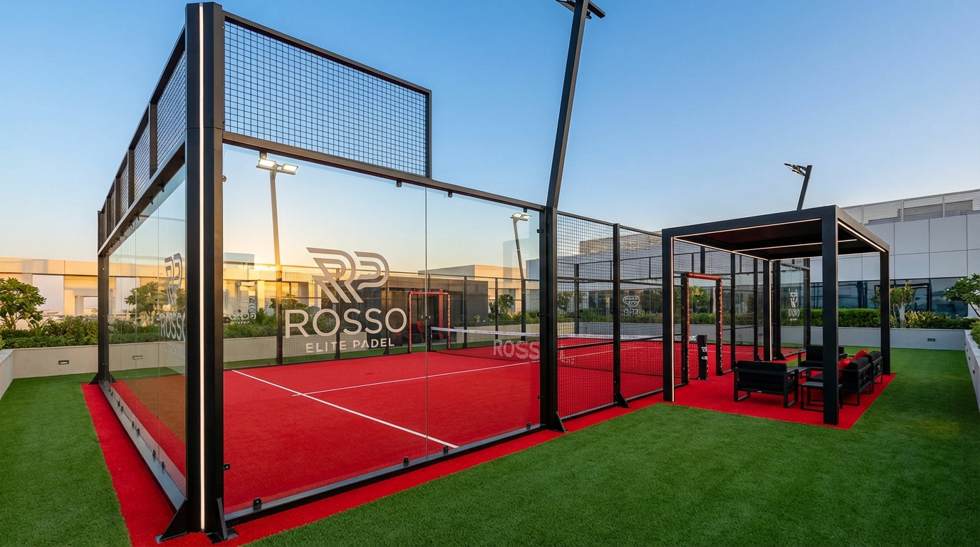luxury padel court visualization