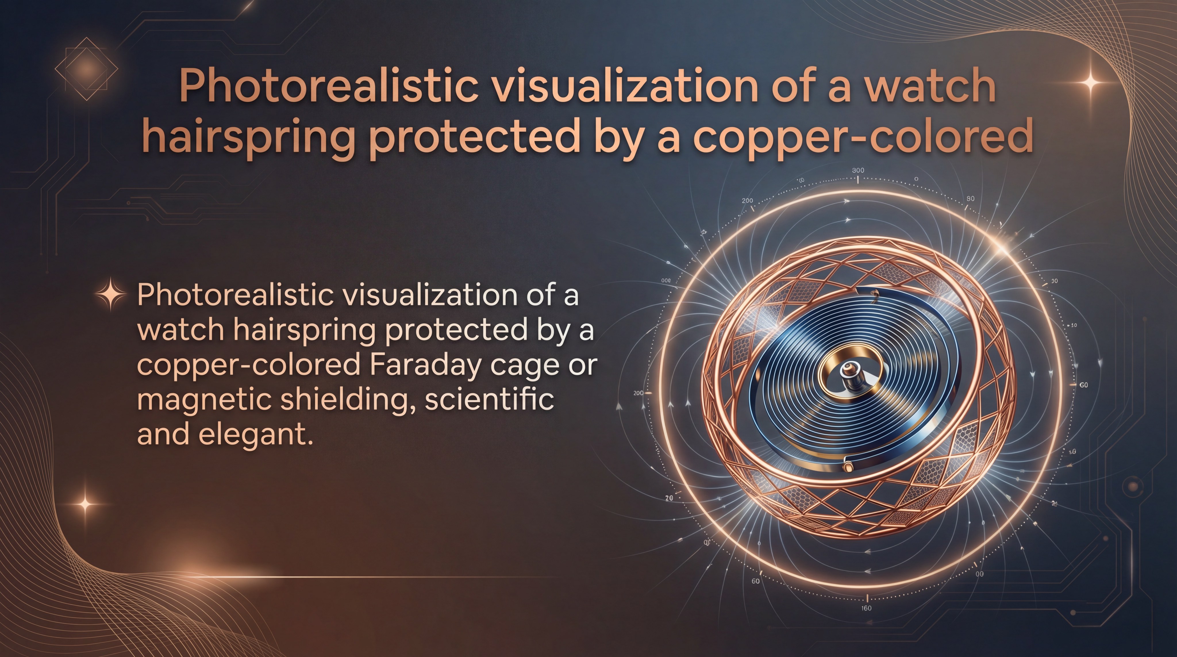 watch hairspring faraday cage visualization slide 8