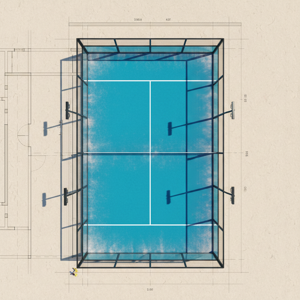 Padel Court Layout Aerial View