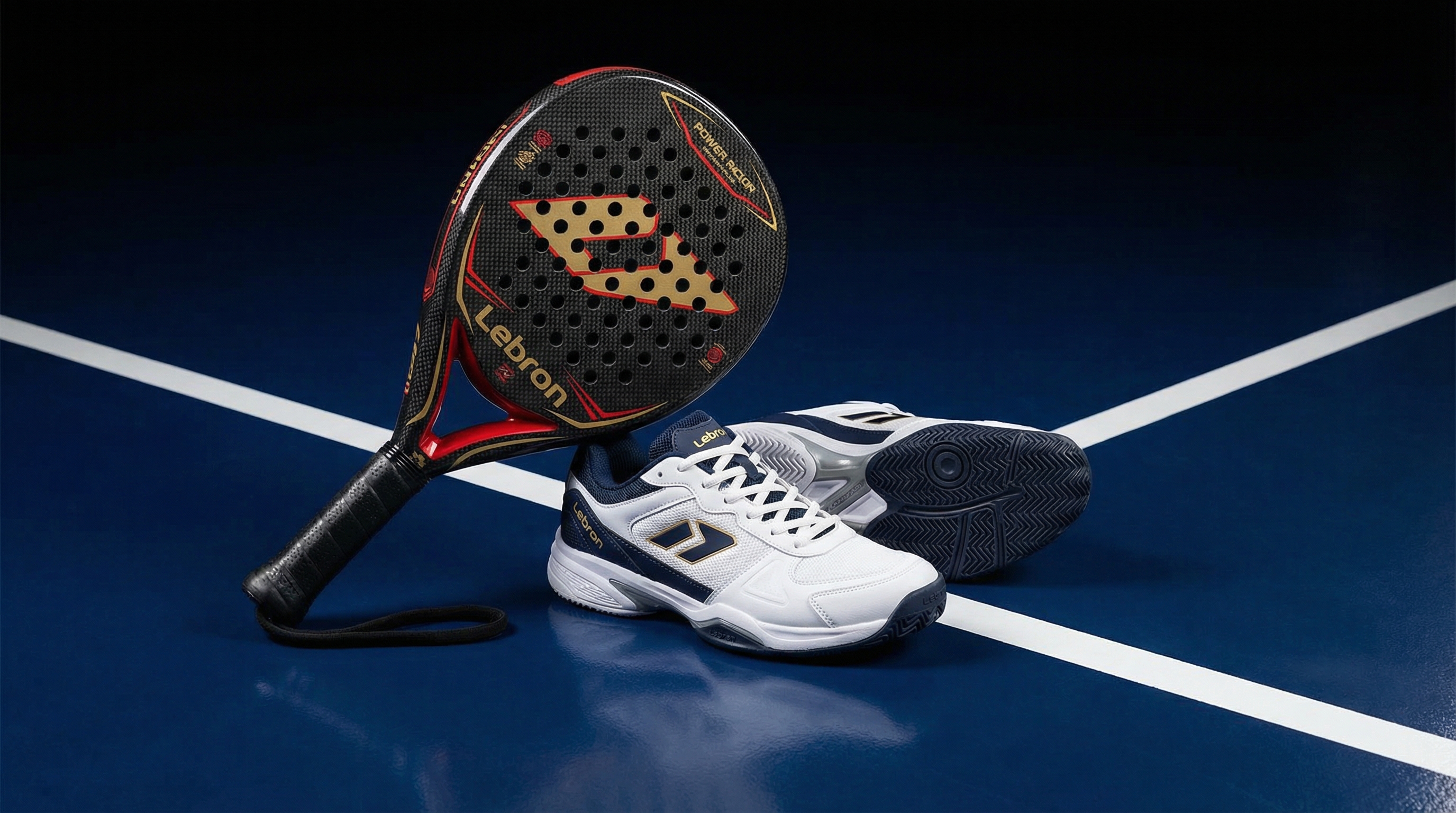 lebron padel gear product photography