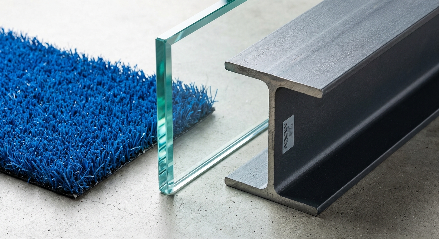 padel court materials closeup