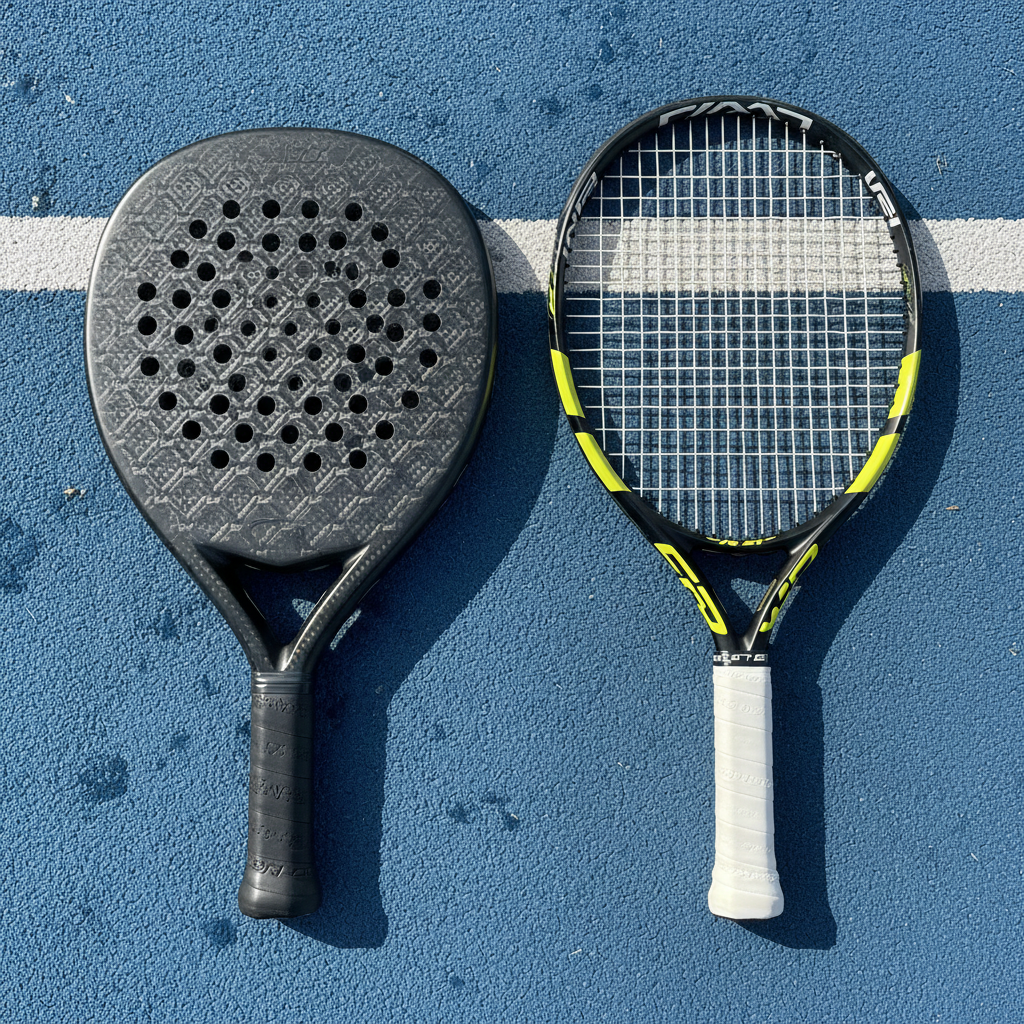 Padel vs tennis rackets
