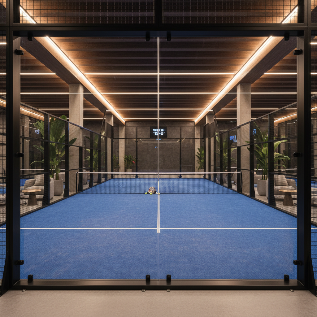 luxury indoor padel court