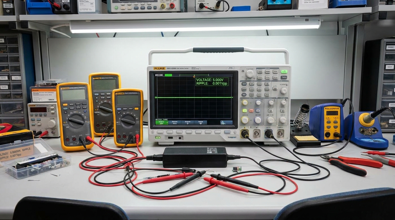 Oscilloscope Test Bench Setup