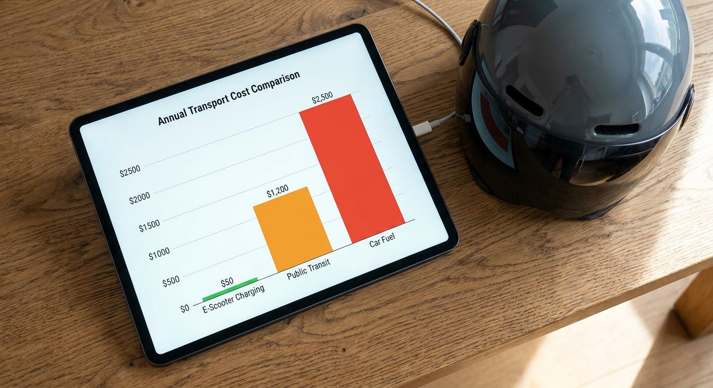 Electric Scooter Cost Comparison Infographic