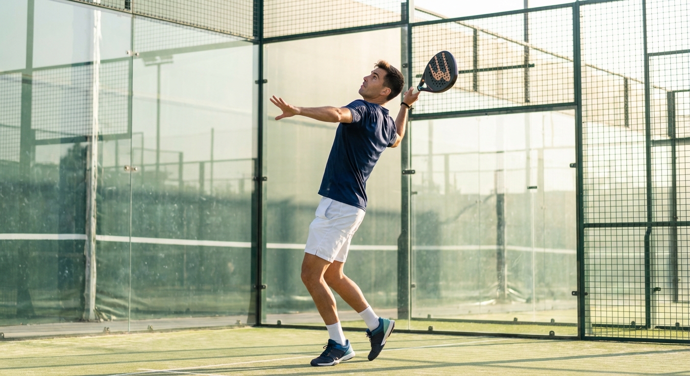 A split-screen illustration showing a player facing the net vs. a player turned sideways