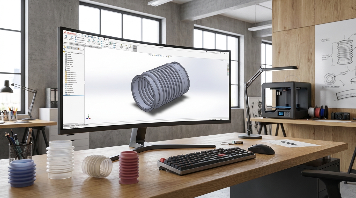 Modern design studio CAD bellows