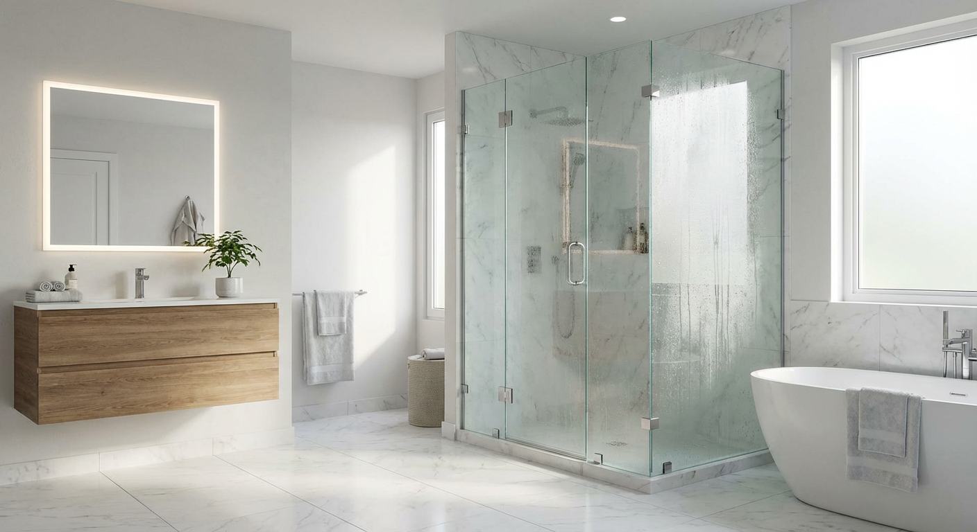 modern bathroom shower enclosure