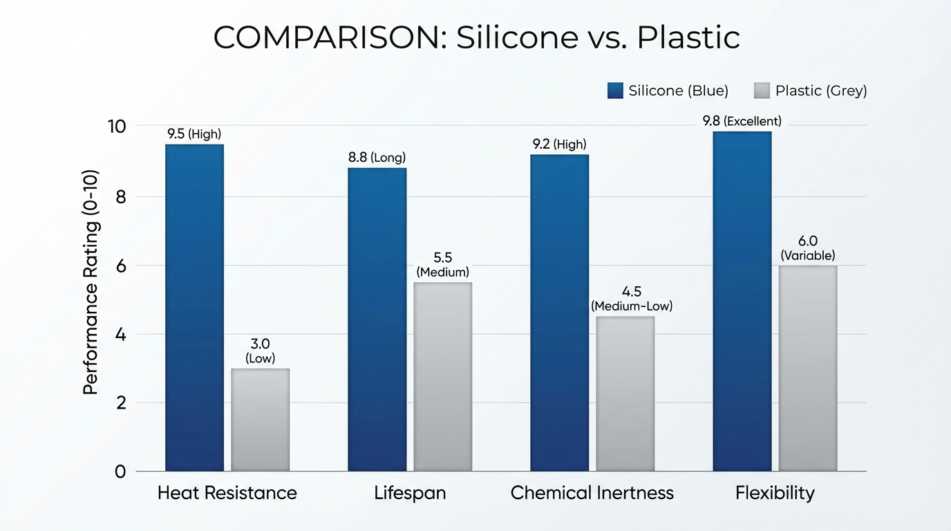 Silicone vs Plastic Material Performance Comparison