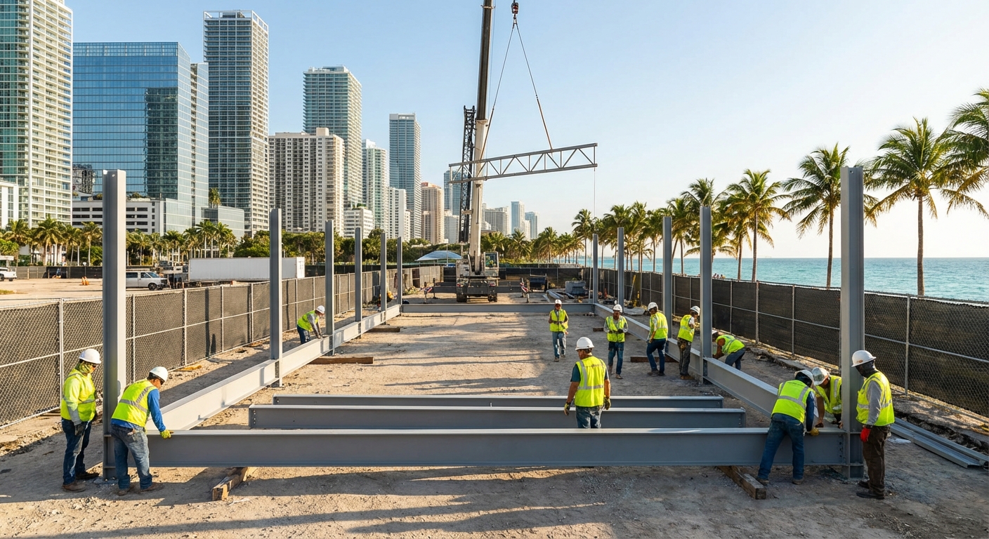 modular padel court construction miami