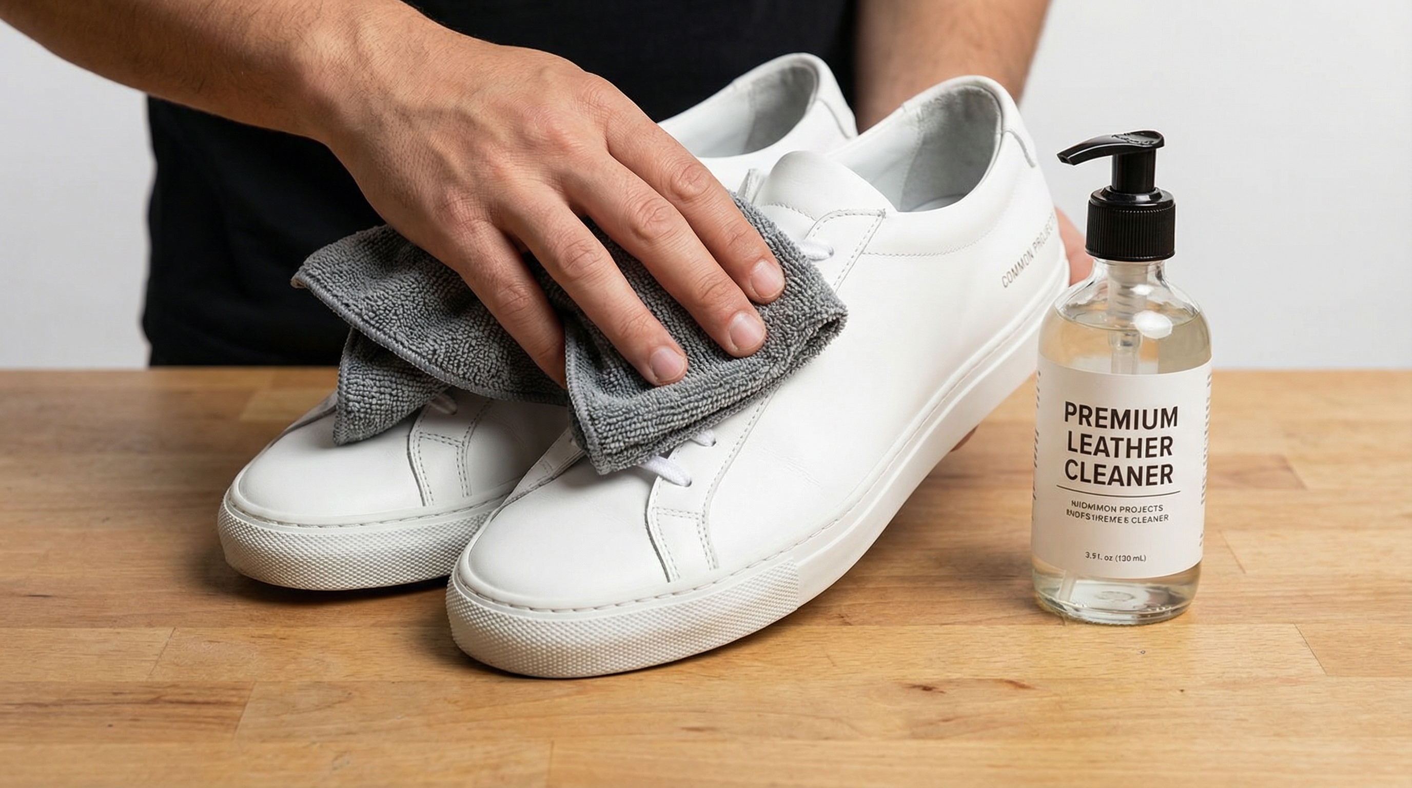 Premium Leather + Professional Cleaning Action