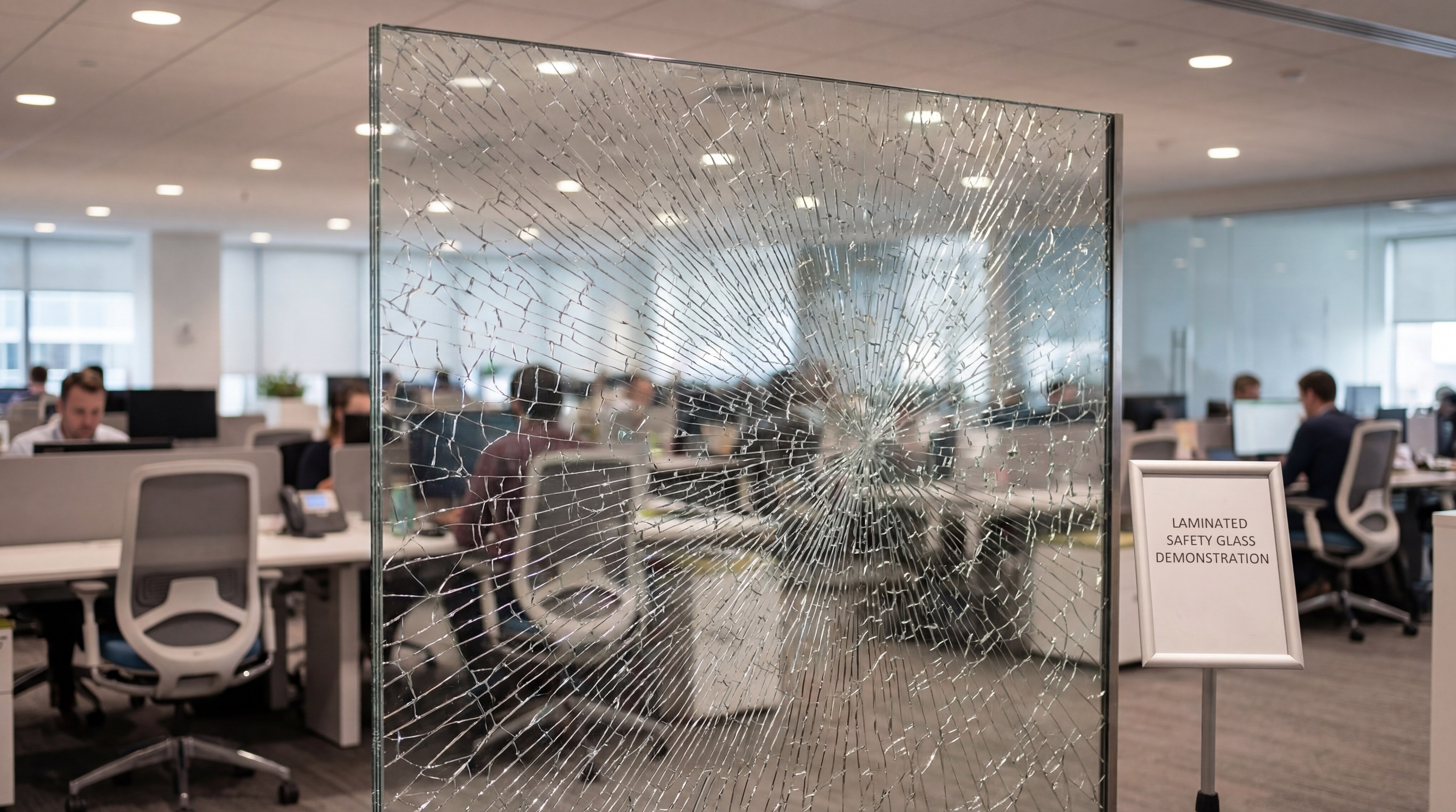 Laminated glass safety demonstration