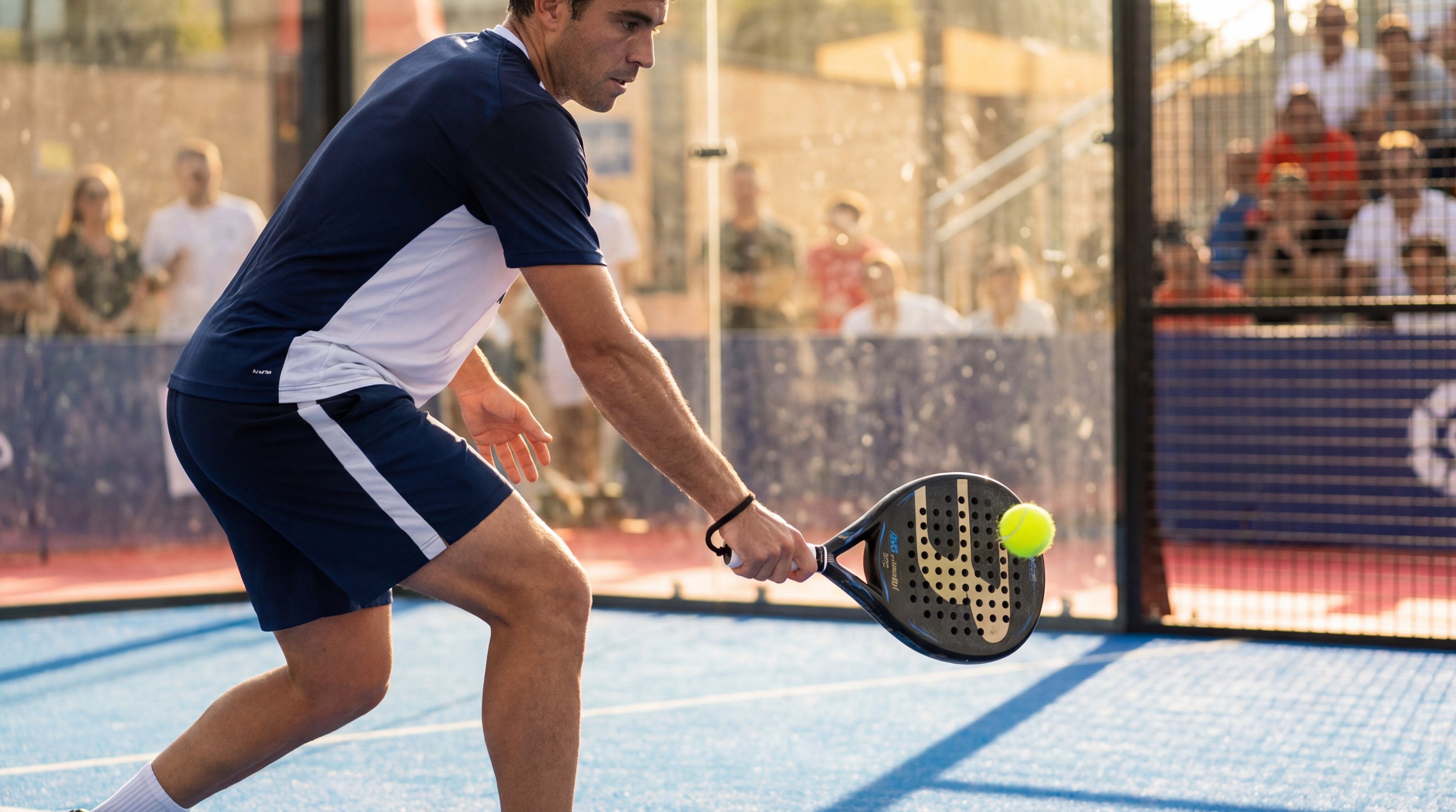 Padel Player Underhand Serve