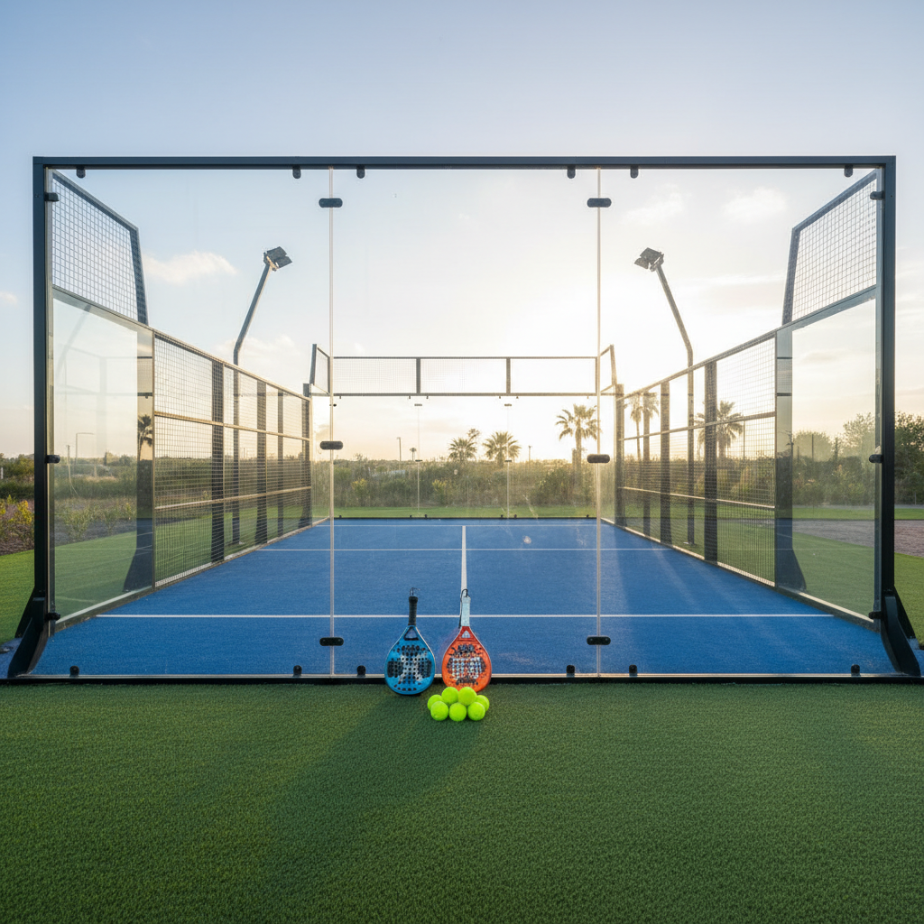 padel court concluding shot