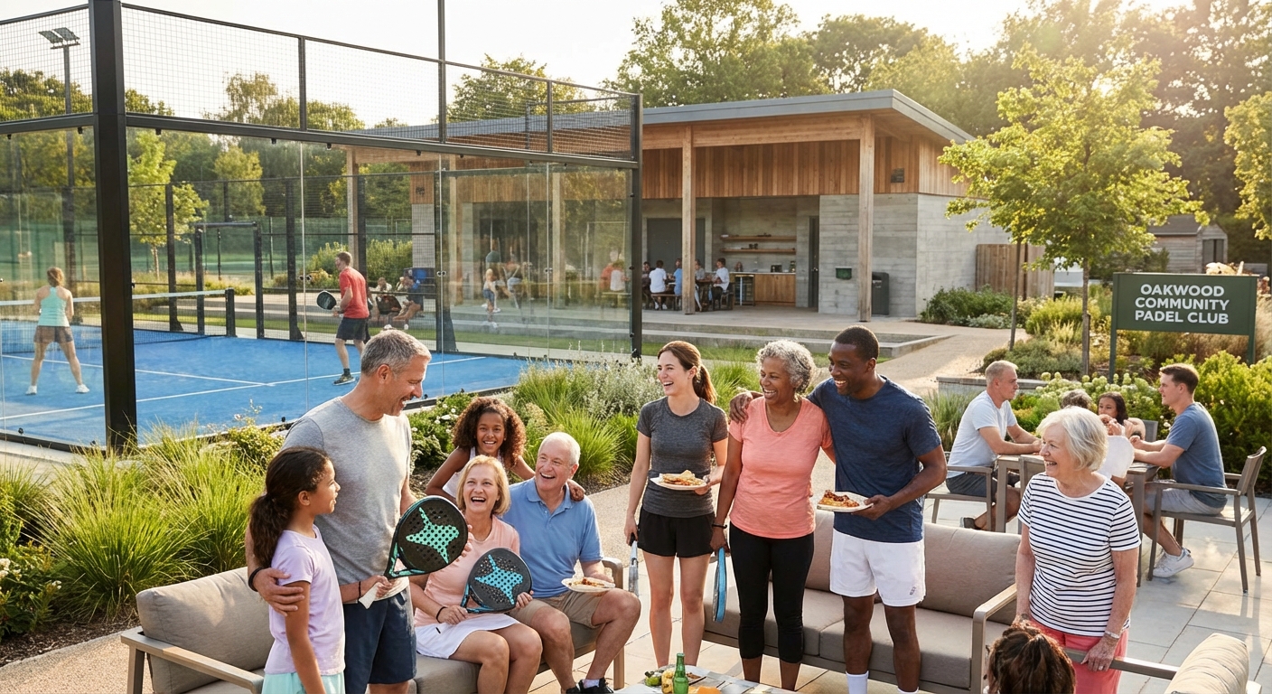Diverse community padel court