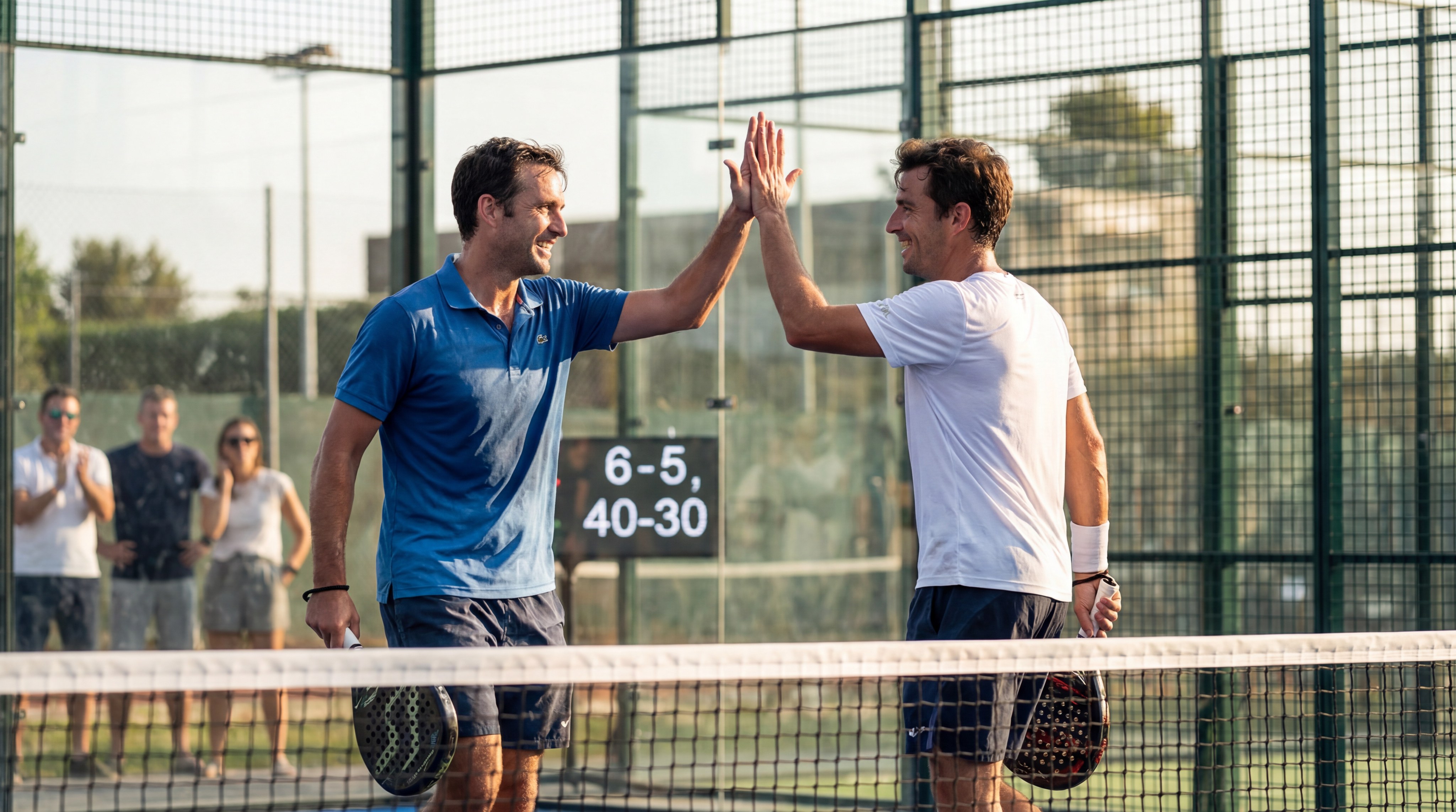 Padel Court Victory Celebration