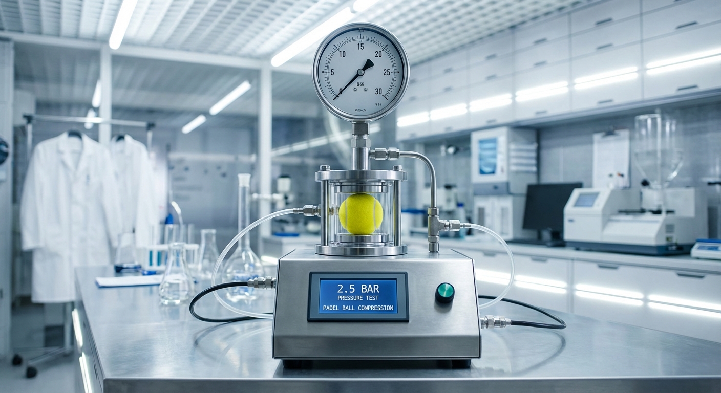 industrial pressure gauge padel ball test