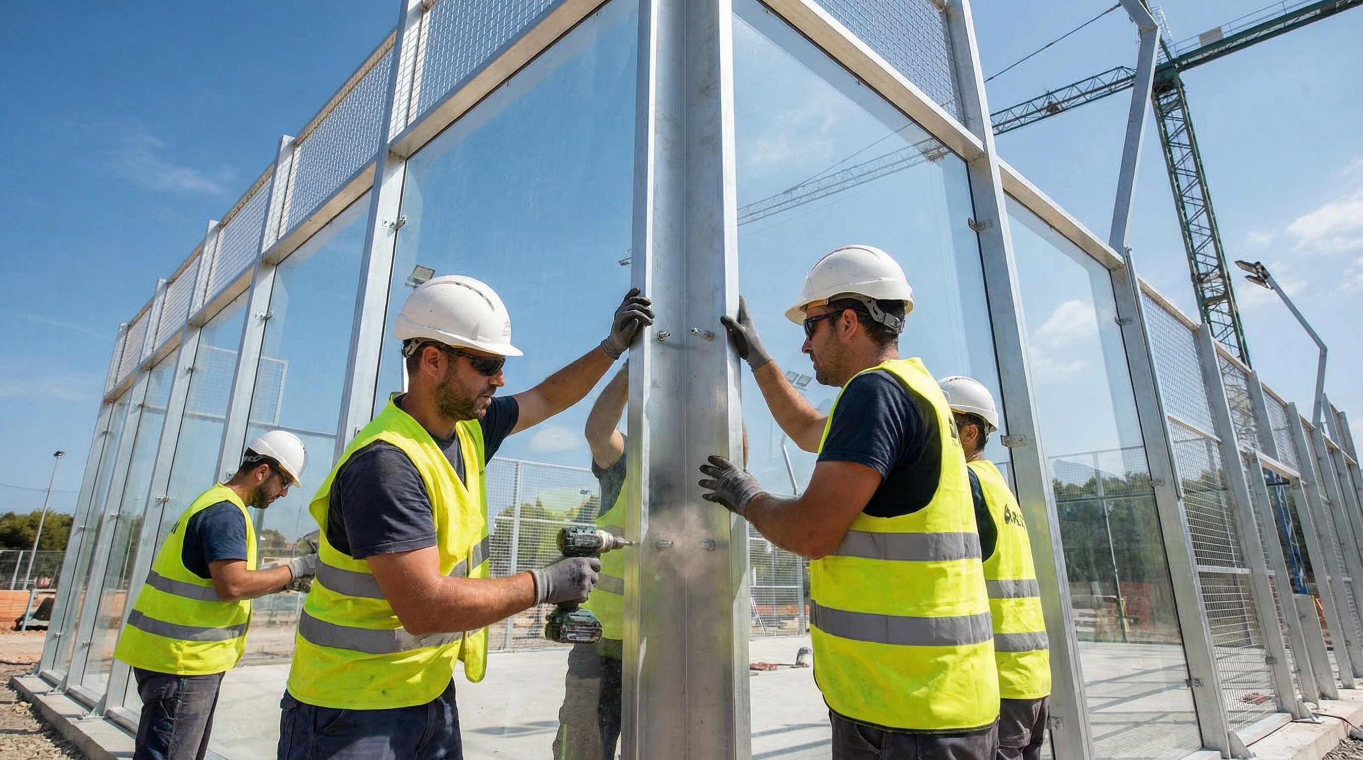 padel court installation team