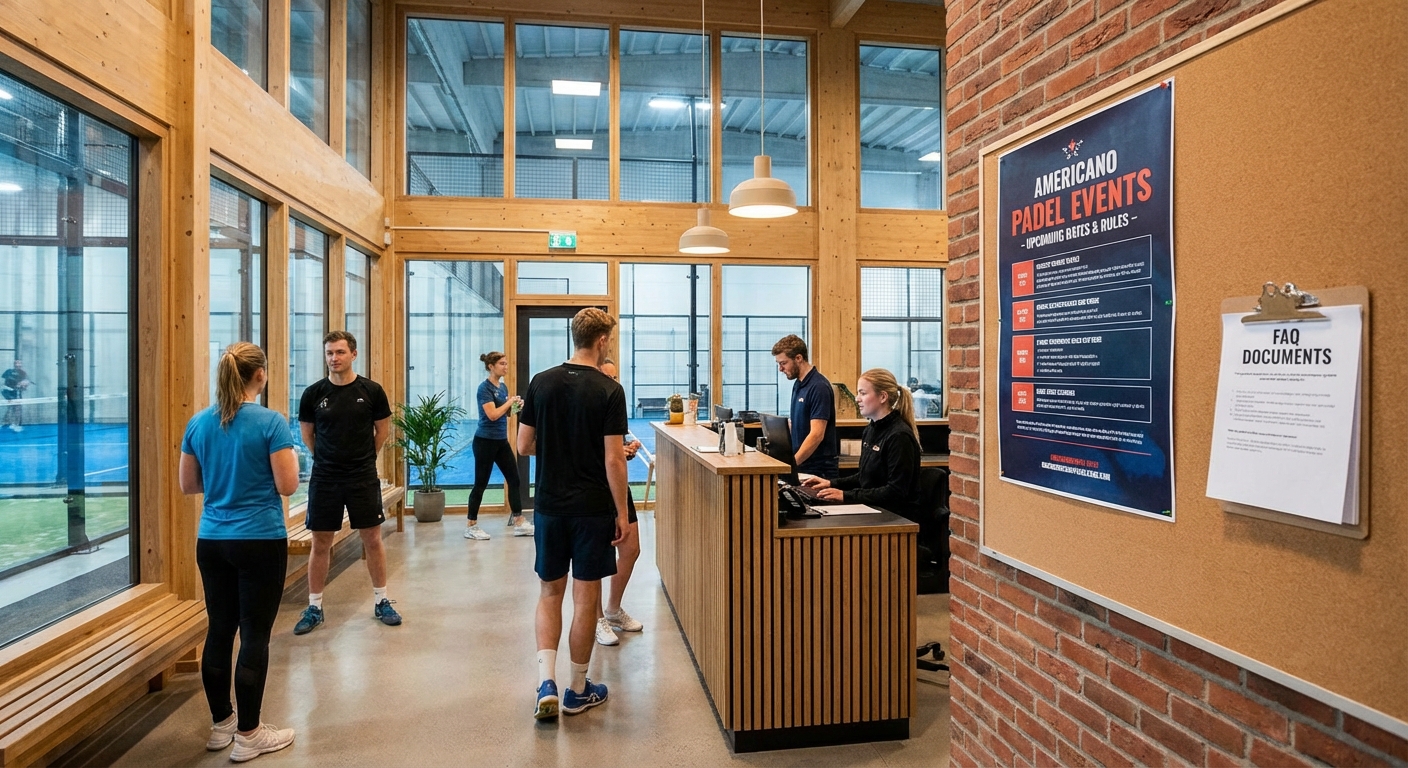 padel club reception americano events