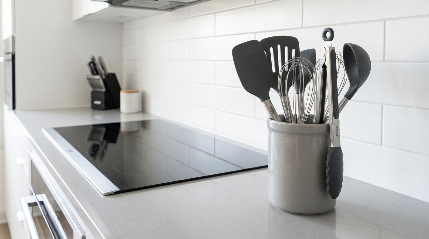 Kitchen Utensils Organized