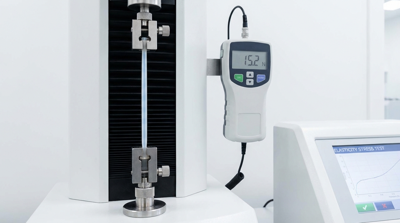 medical tube elasticity stress test